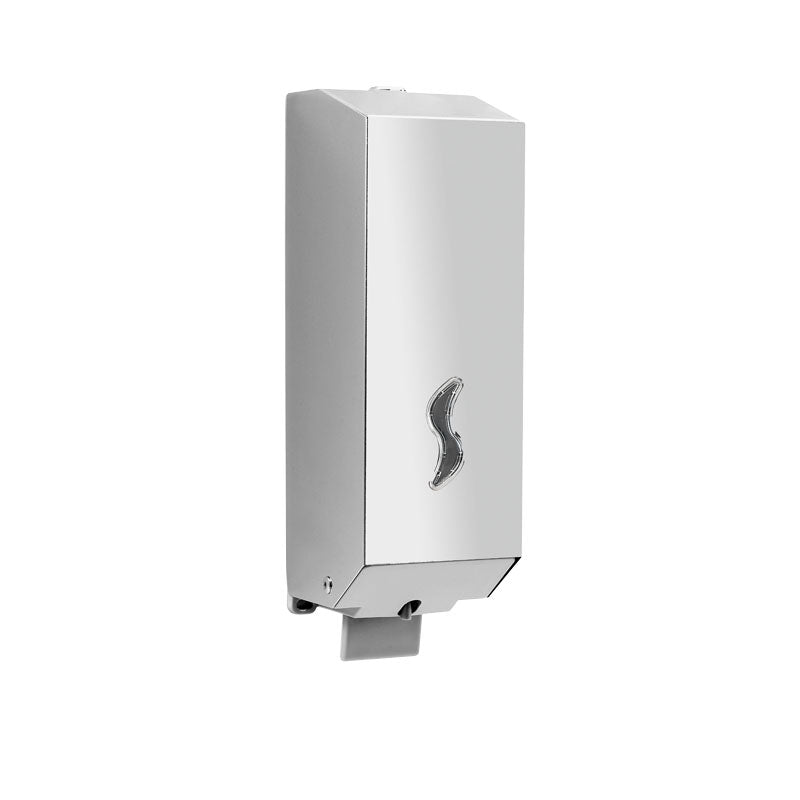 Dispenser sapone da parete Gedy Kubix da 1200 ml in acciaio e resine by CeramicStore | Lo specialista del tuo bagno