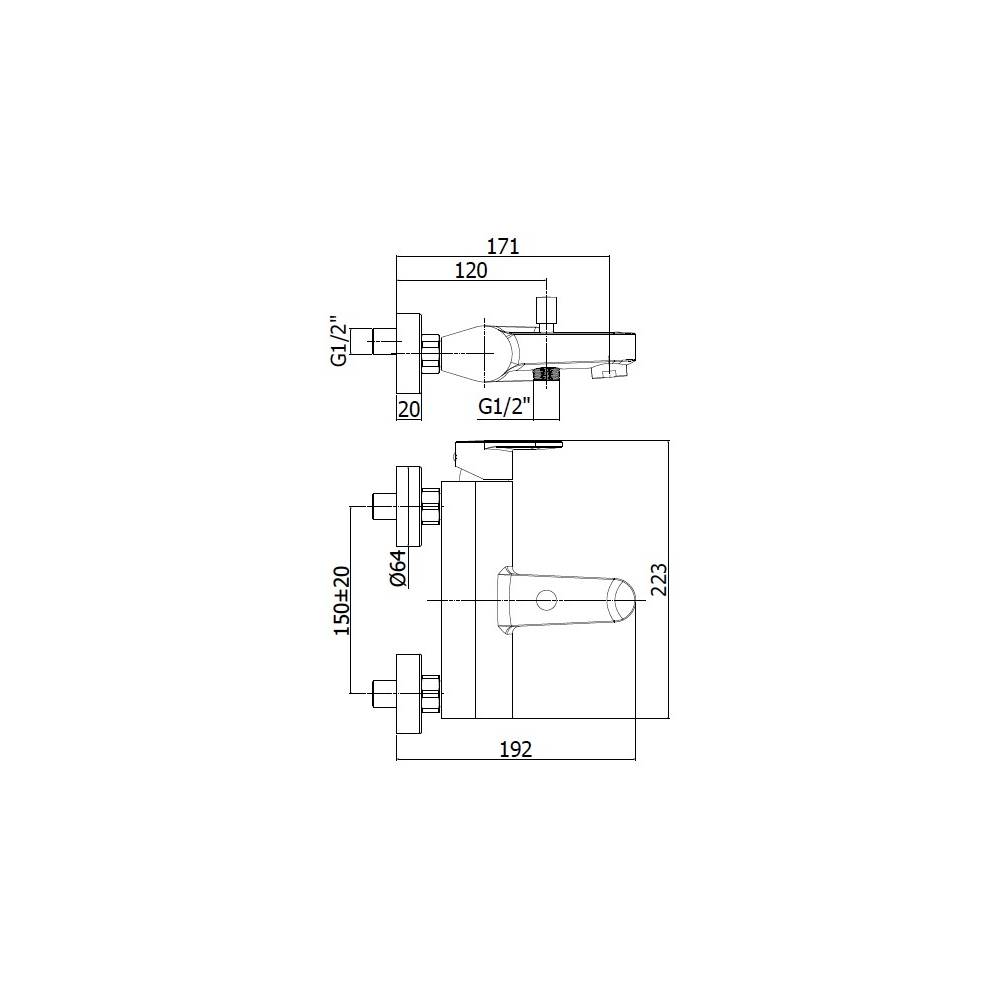  Miscelatore vasca senza duplex serie Candy modello CA022CR cromo Paffoni by CeramicStore | Lo specialista del tuo bagno