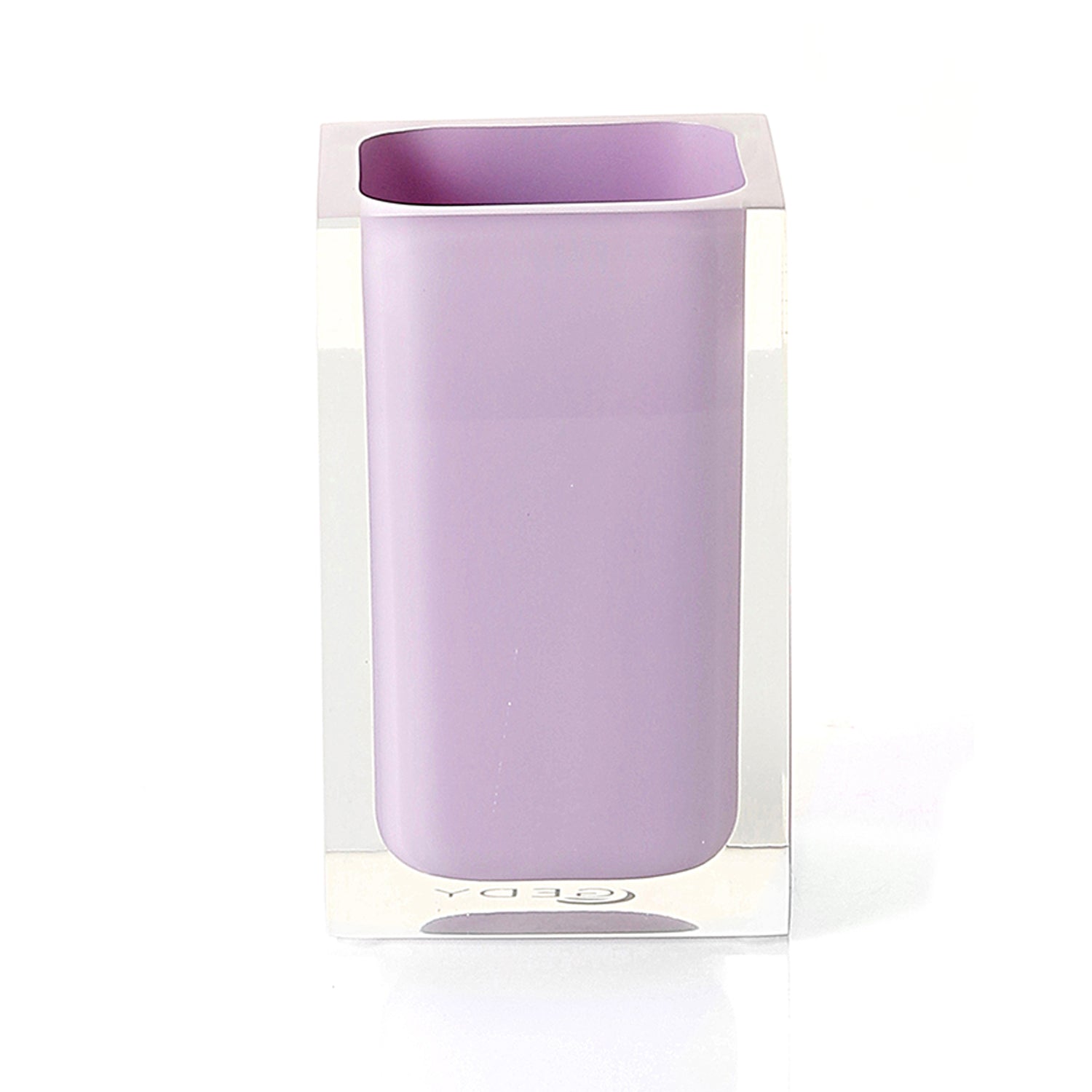  Portaspazzolini da appoggio in resina Gedy serie Rainbow - Lilla