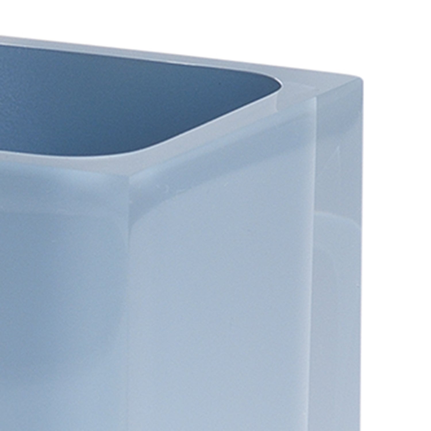  Portaspazzolini da appoggio in resina Gedy serie Rainbow - Celeste