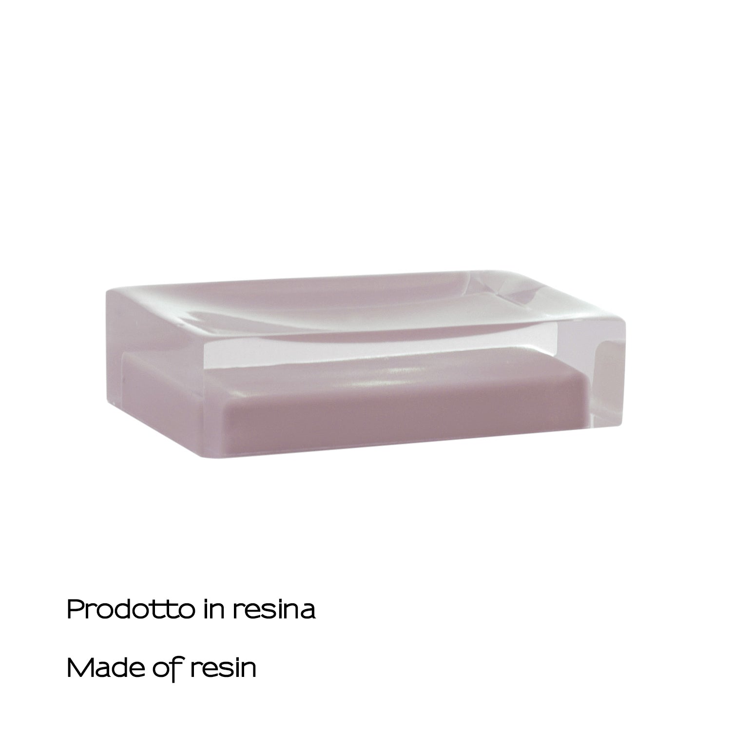  Portasapone da appoggio in resina collezione Gedy serie Rainbow - Rosa