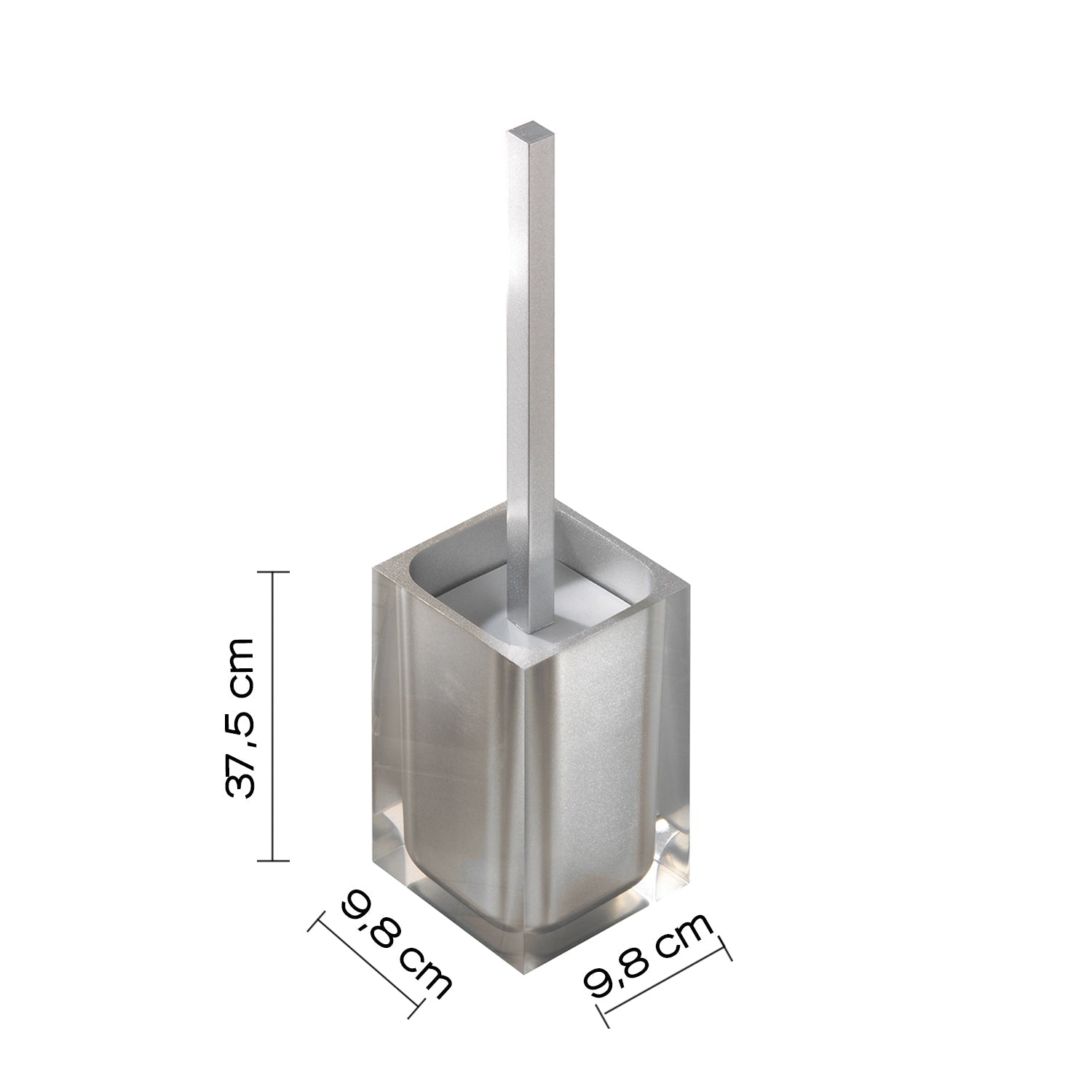  Scopino da appoggio in resina Gedy serie Rainbow - Argento by CeramicStore | Lo specialista del tuo bagno