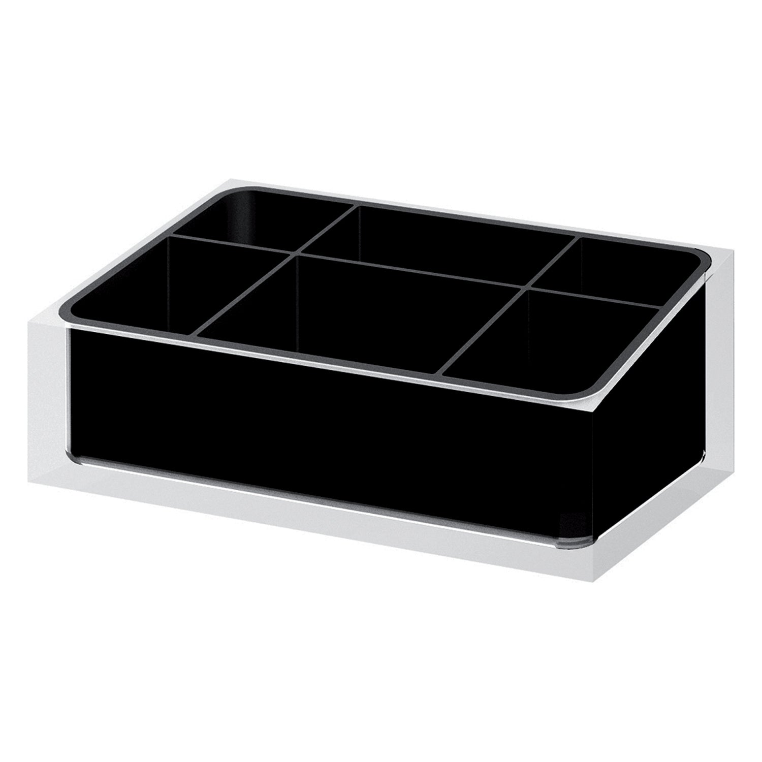 Organizer da appoggio Gedy serie Rainbow - Nero by CeramicStore | Lo specialista del tuo bagno