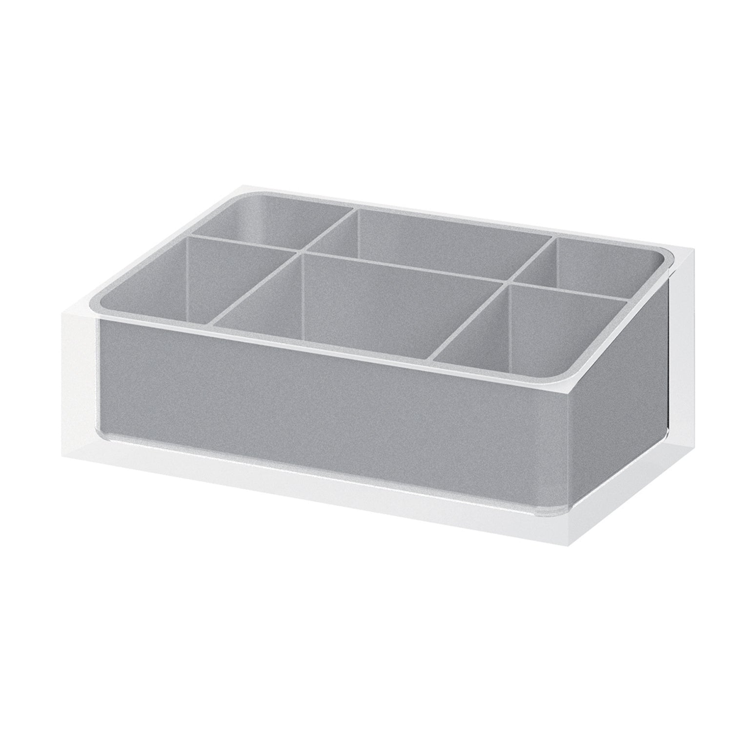 Organizer da appoggio Gedy serie Rainbow - Argento by CeramicStore | Lo specialista del tuo bagno