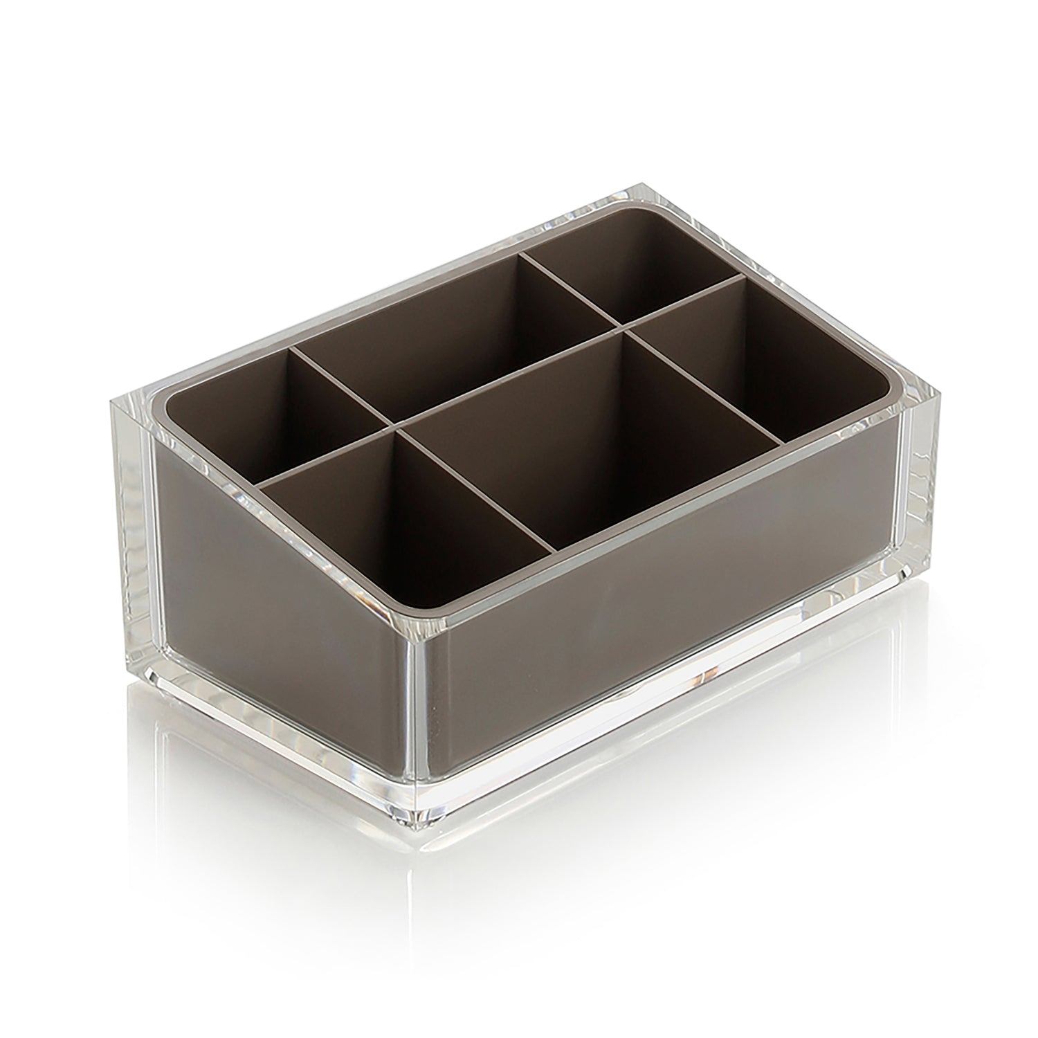 Organizer da appoggio Gedy serie Rainbow - Tortora by CeramicStore | Lo specialista del tuo bagno