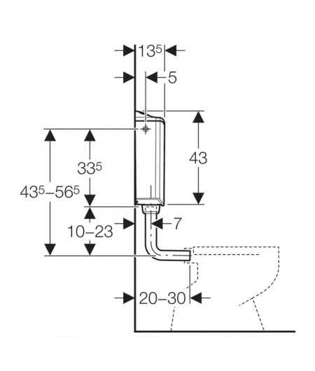 136.432.11.1 Cassetta di risciacquo esterna GEBERIT AP116 doppio tasto 4