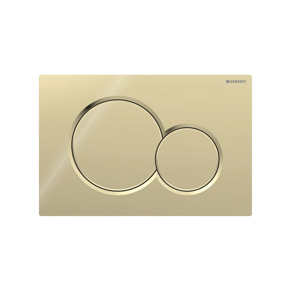 Piastra di azionamento Geberit Sigma 1 Ottone Lucido 115.770.DT.5 per cassetta sigma 8