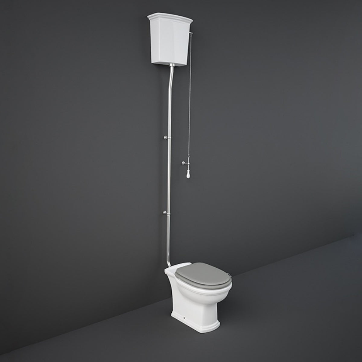 MODIFICARE Vaso monoblocco in porcellana con scarico universale RAK serie Washington - Bianco 3