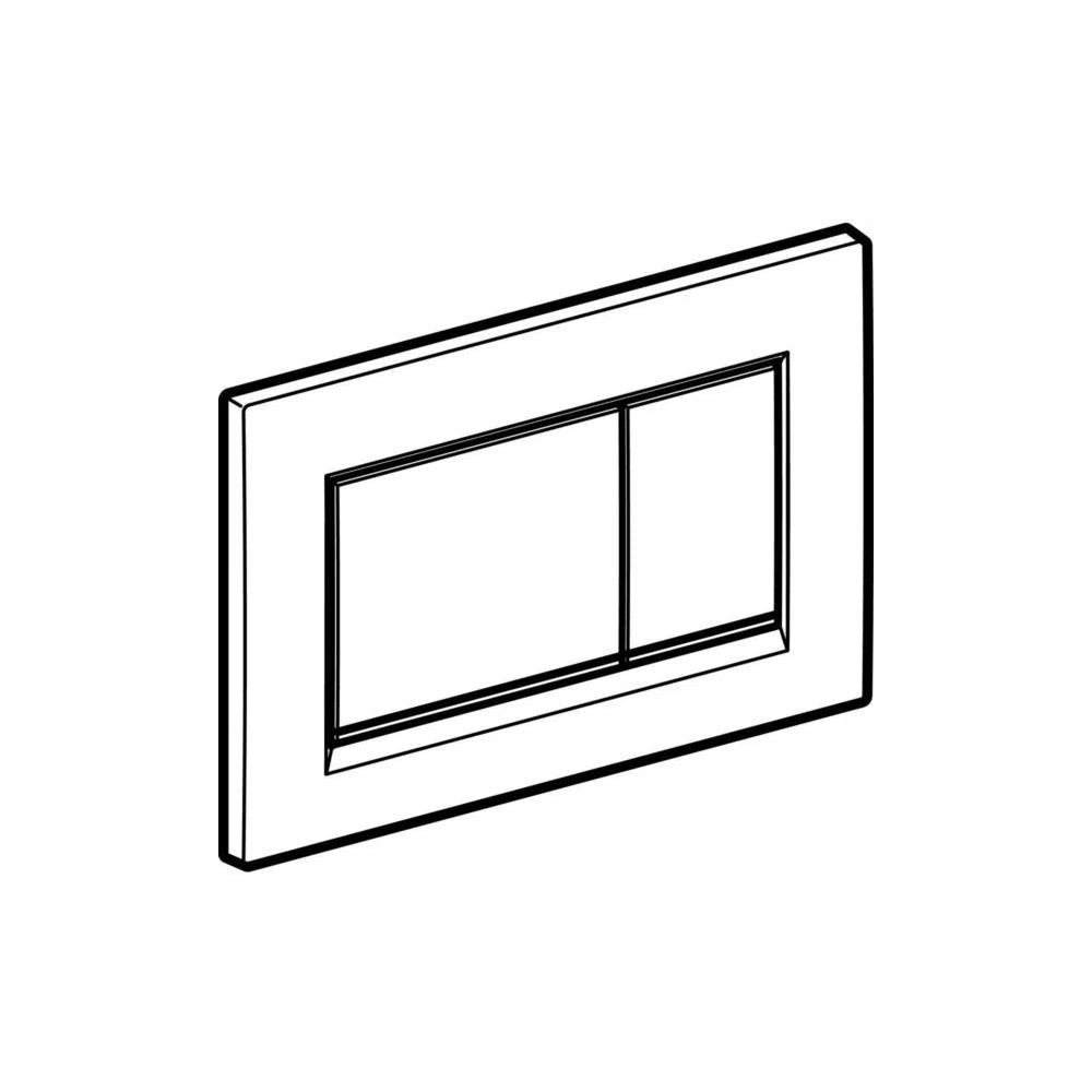 Piastra di azionamento Geberit Sigma 30 Bianca-Cromo-Bianca ART 115.883.KJ.1 5