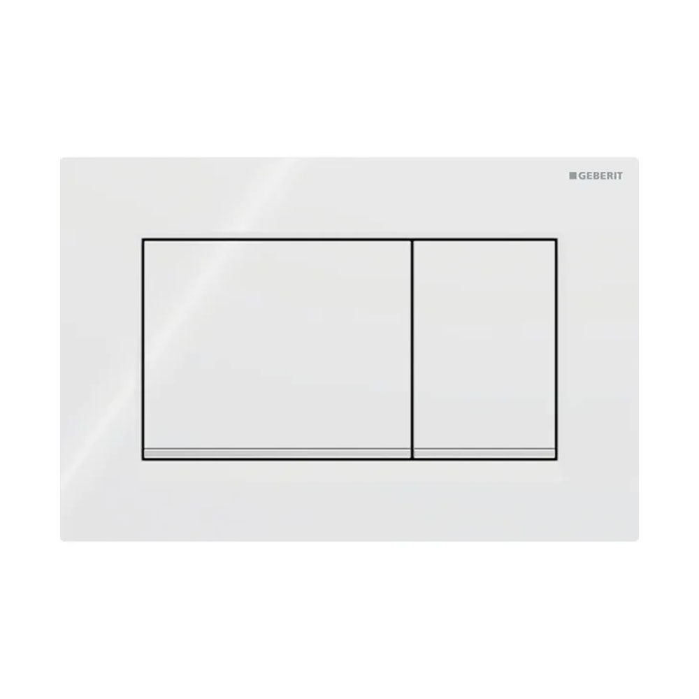Piastra di azionamento Geberit Sigma 30 Bianca-Cromo-Bianca ART 115.883.KJ.1