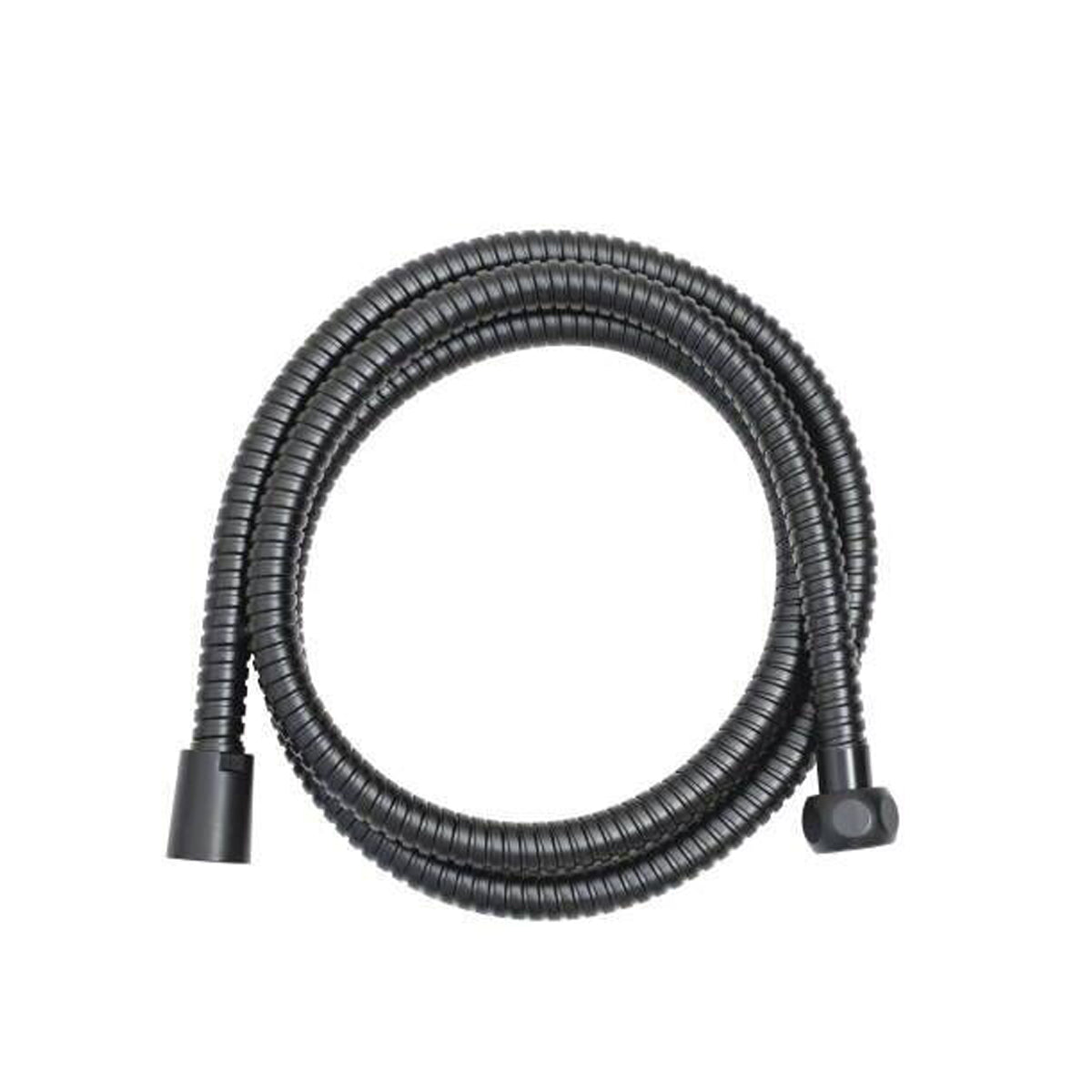 Tubo doccia DocciaGo con dadi in ABS 150 cm - Nero