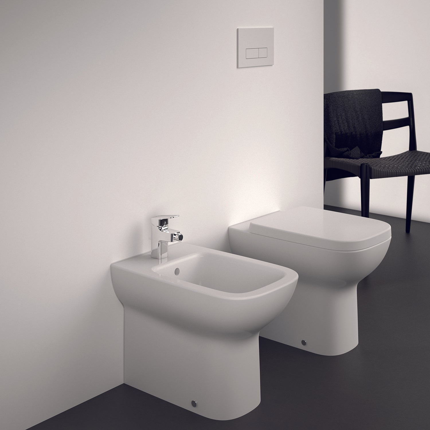 Vaso filomuro Ideal Standard i.life A 54x35,5 cm scarico traslato con sedile soft close 3