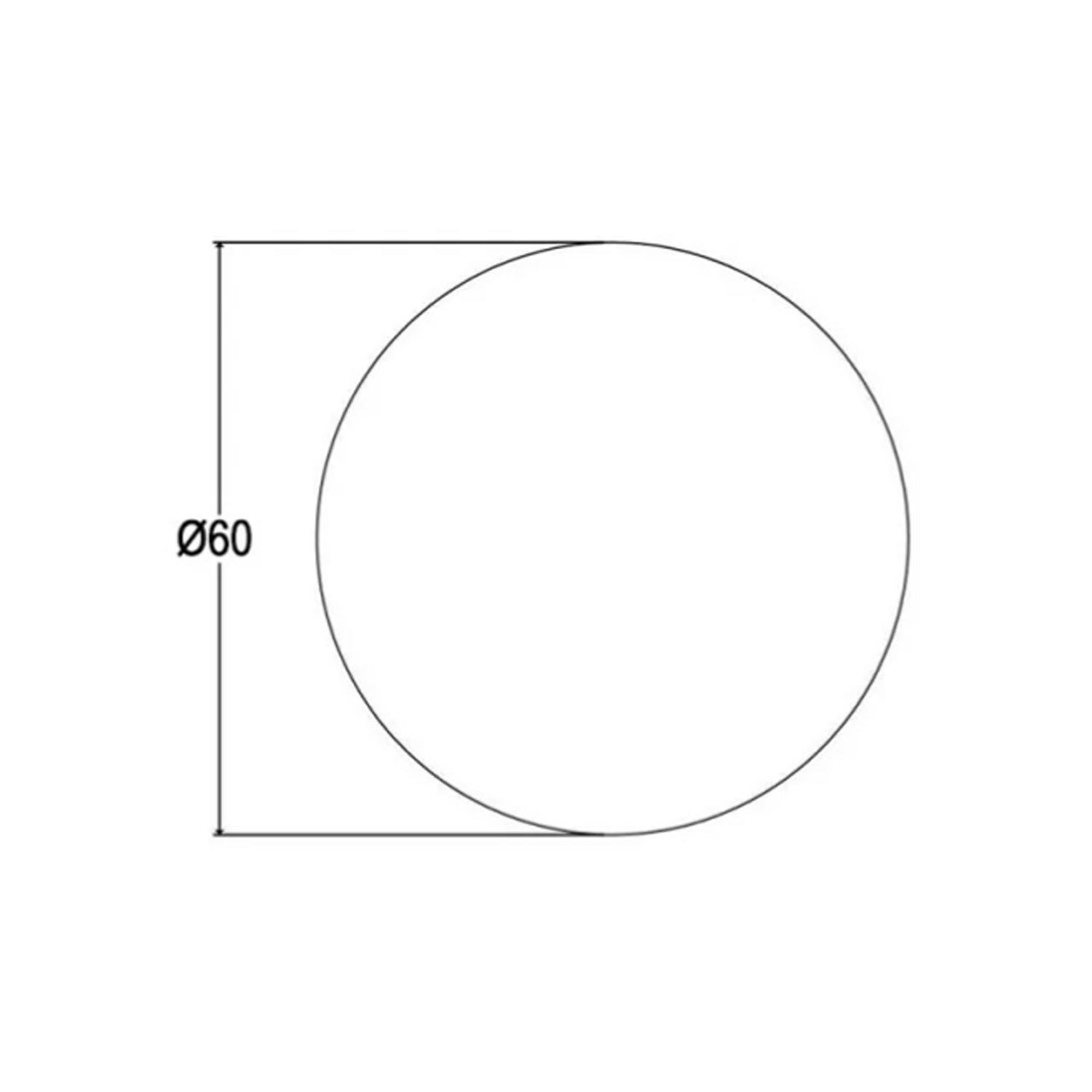 Specchio tondo essential Cubi&Co - ø 60 cm 2