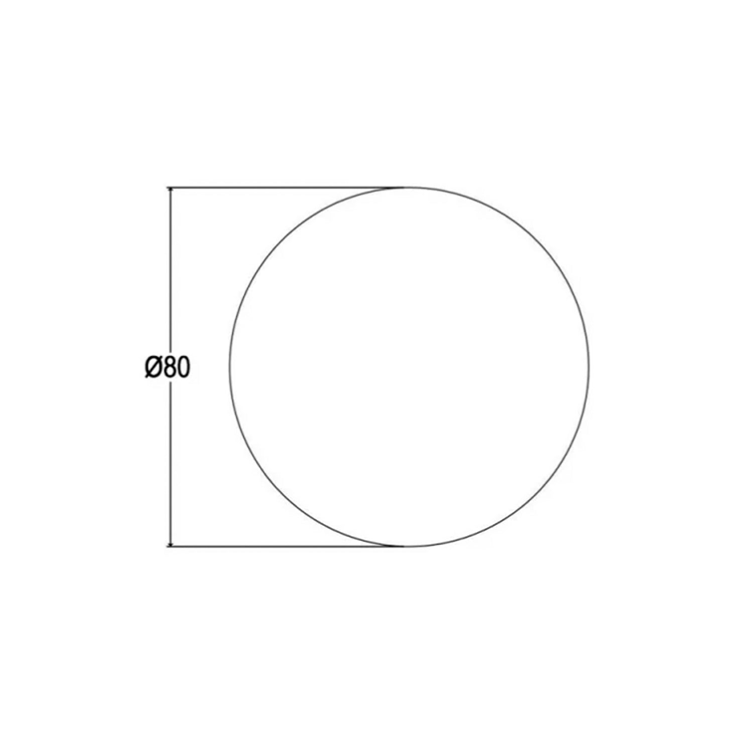 Specchio tondo essential Cubi&Co - ø 80 cm 2