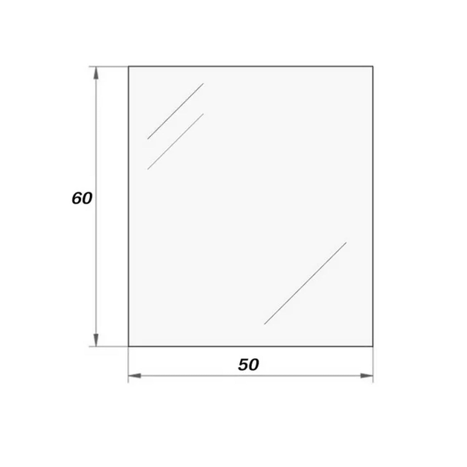 Specchio rettangolare essential Cubi&Co - 50x60 cm 2
