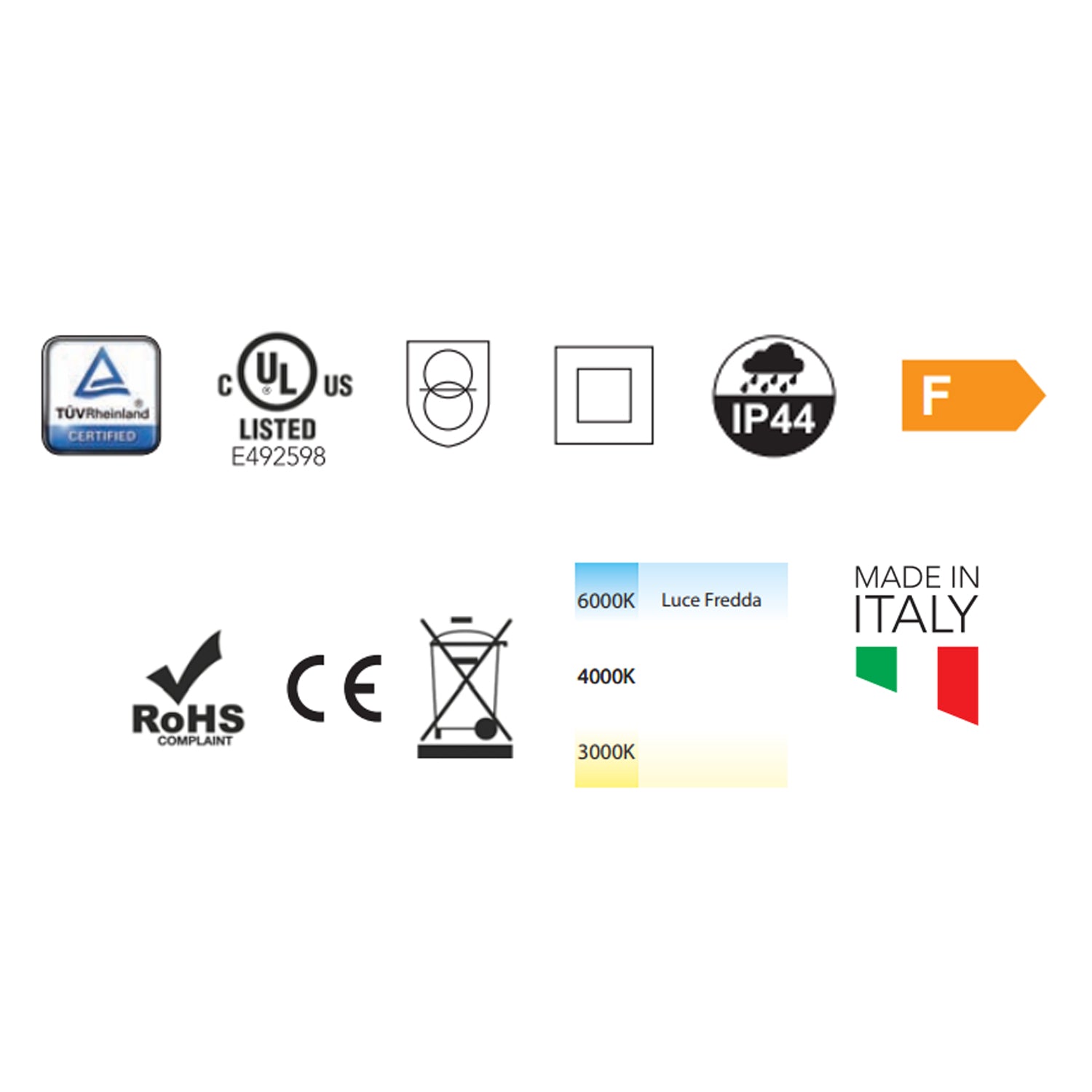 Specchio con lampada a LED Cubi&Co linea Light - diametro 70 cm 2