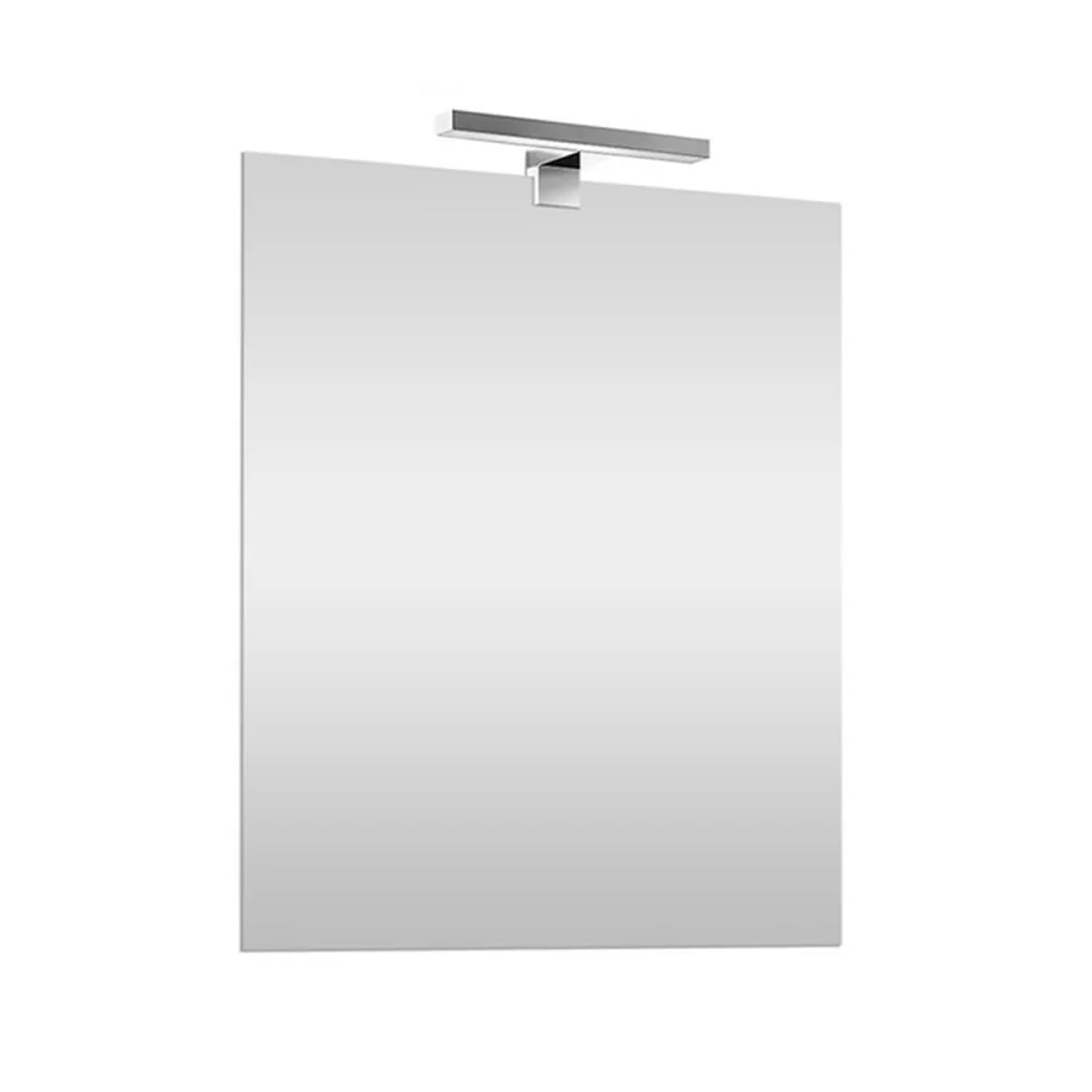 Specchio a filo con lampada LED reversibile Cubi&Co serie Light - 50x70 cm