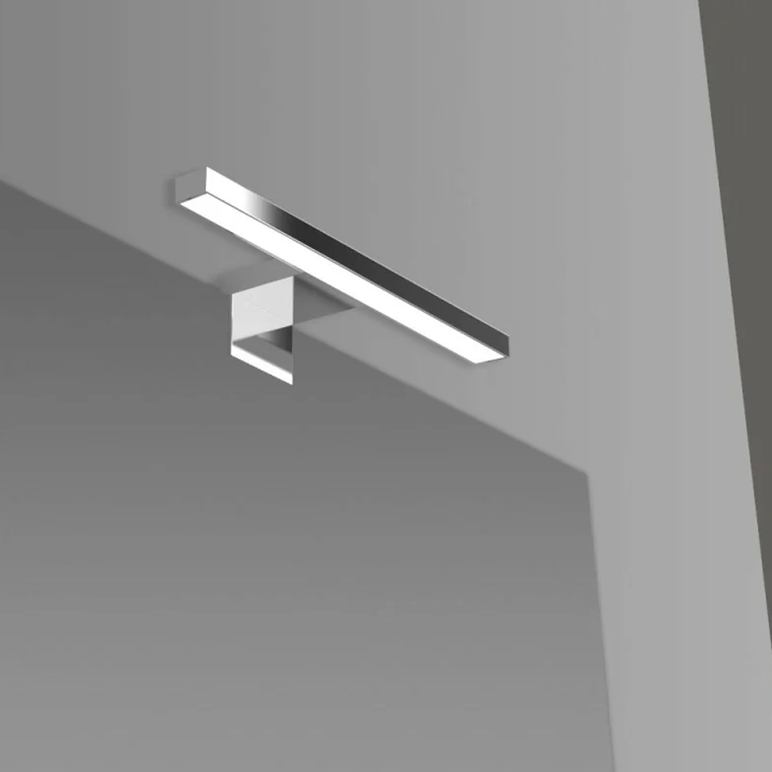 Specchio a filo con lampada LED reversibile Cubi&Co serie Light - 70x90 cm 2