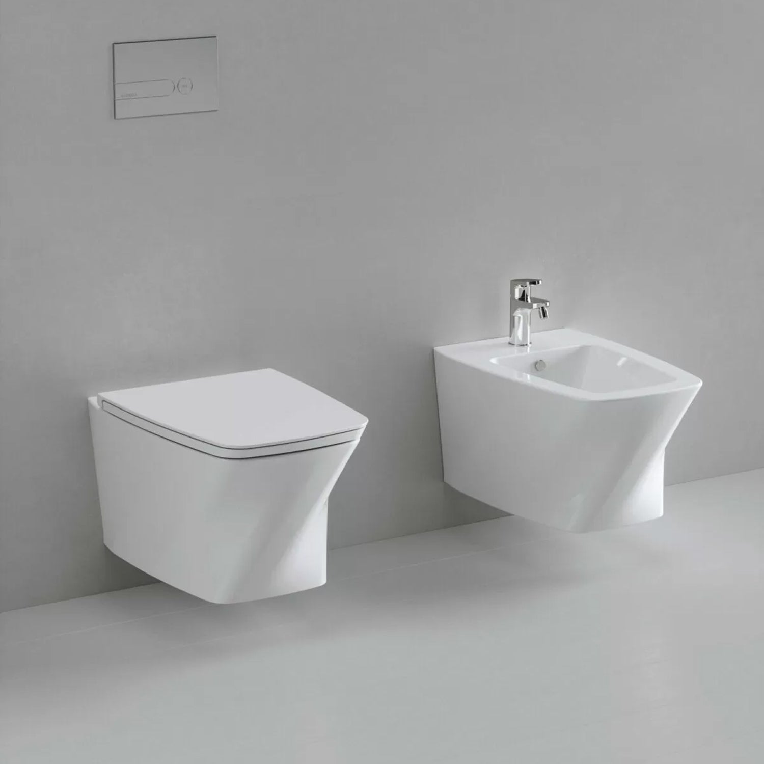  Coppia sanitari sospesi Azzurra serie Hera 57x38x30