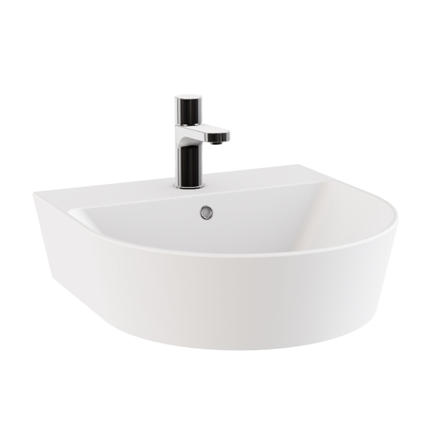 Lavabo sospeso/appoggio 50x50 cm serie Forma di Azzurra Ceramica - Bianco Lucido by CeramicStore | Lo specialista del tuo bagno