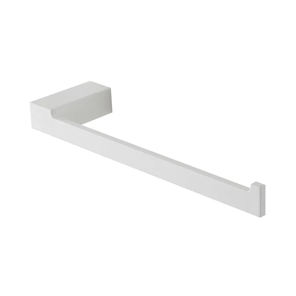 Porta salviette 27 cm in alluminio Bathcore Serie Sun - Bianco