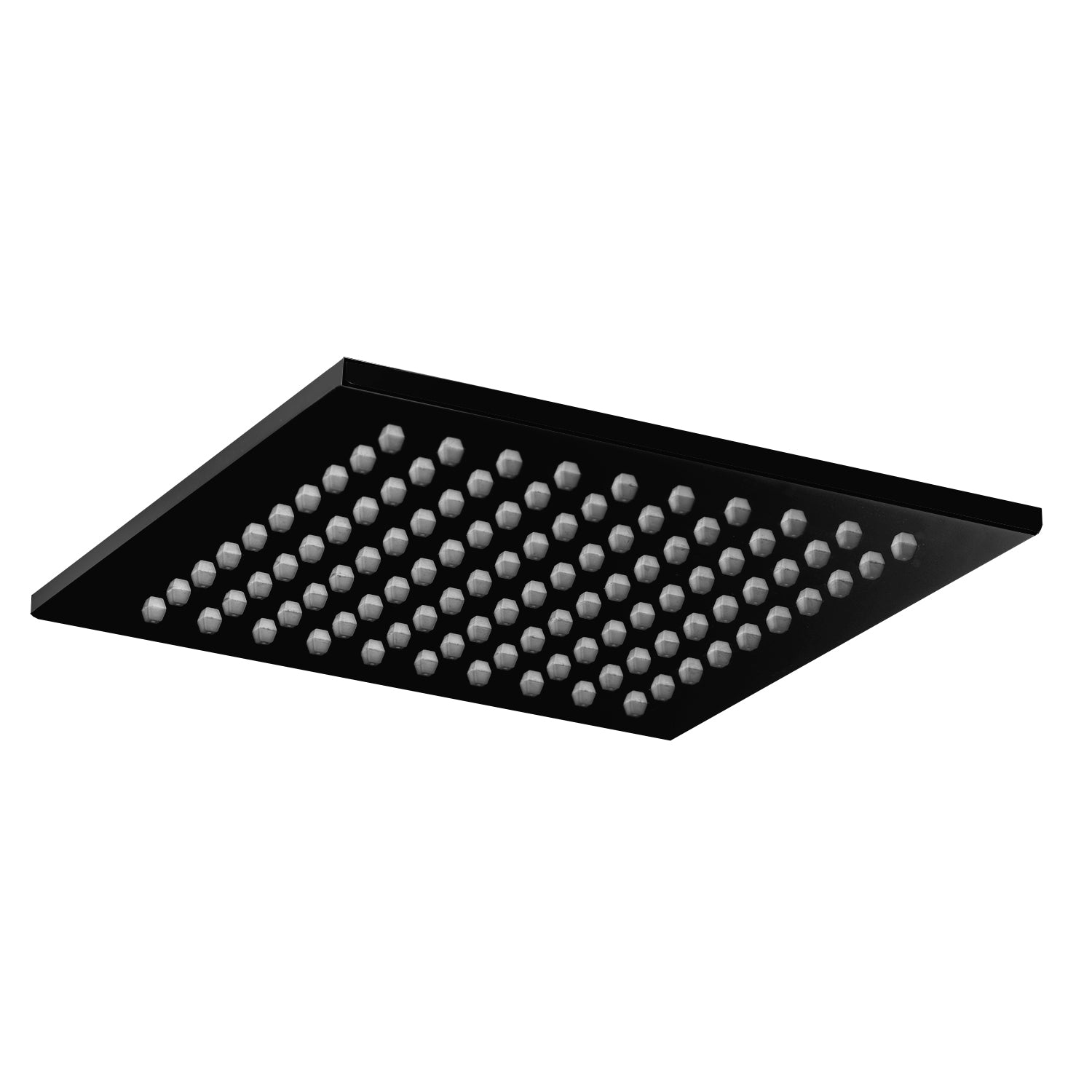 Soffione doccia anticalcare 20x20 cm Paffoni Syncro con snodo metallo Nero Opaco by CeramicStore | Lo specialista del tuo bagno