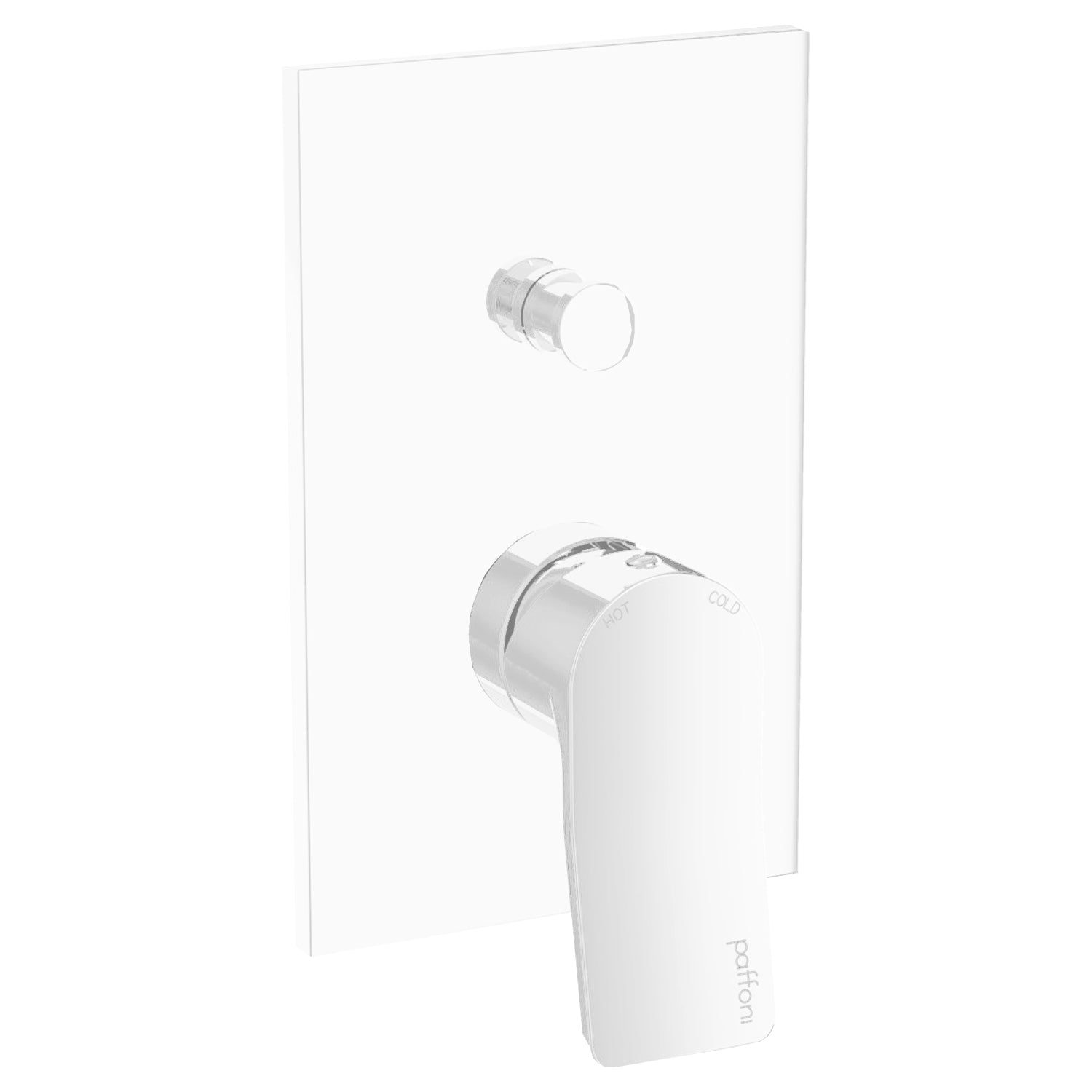 Miscelatore incasso doccia a due uscite con deviatore pneumatico modello Tilt Paffoni bianco opaco by CeramicStore | Lo specialista del tuo bagno