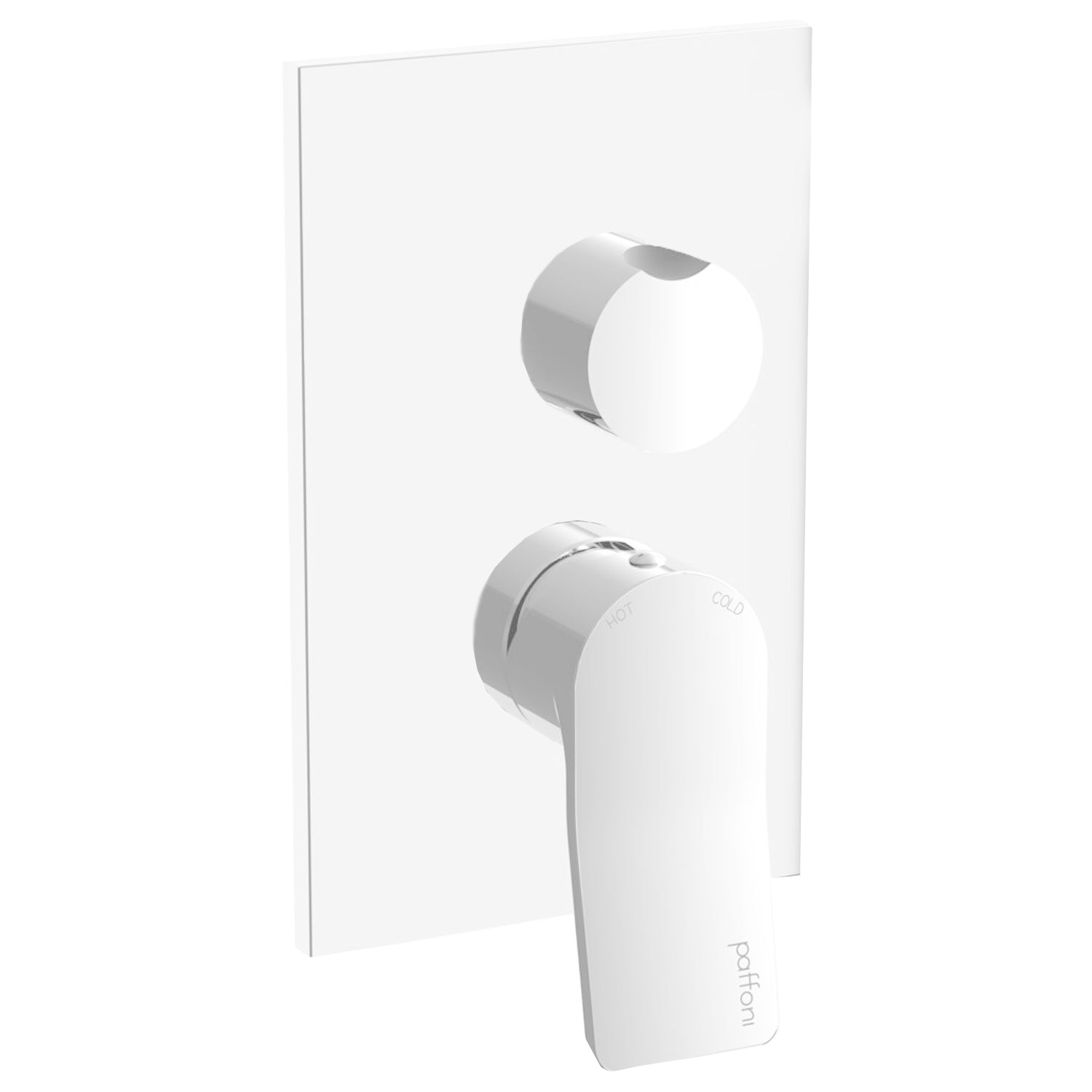 Miscelatore incasso doccia a due uscite con deviatore meccanico modello Tilt Paffoni bianco opaco by CeramicStore | Lo specialista del tuo bagno