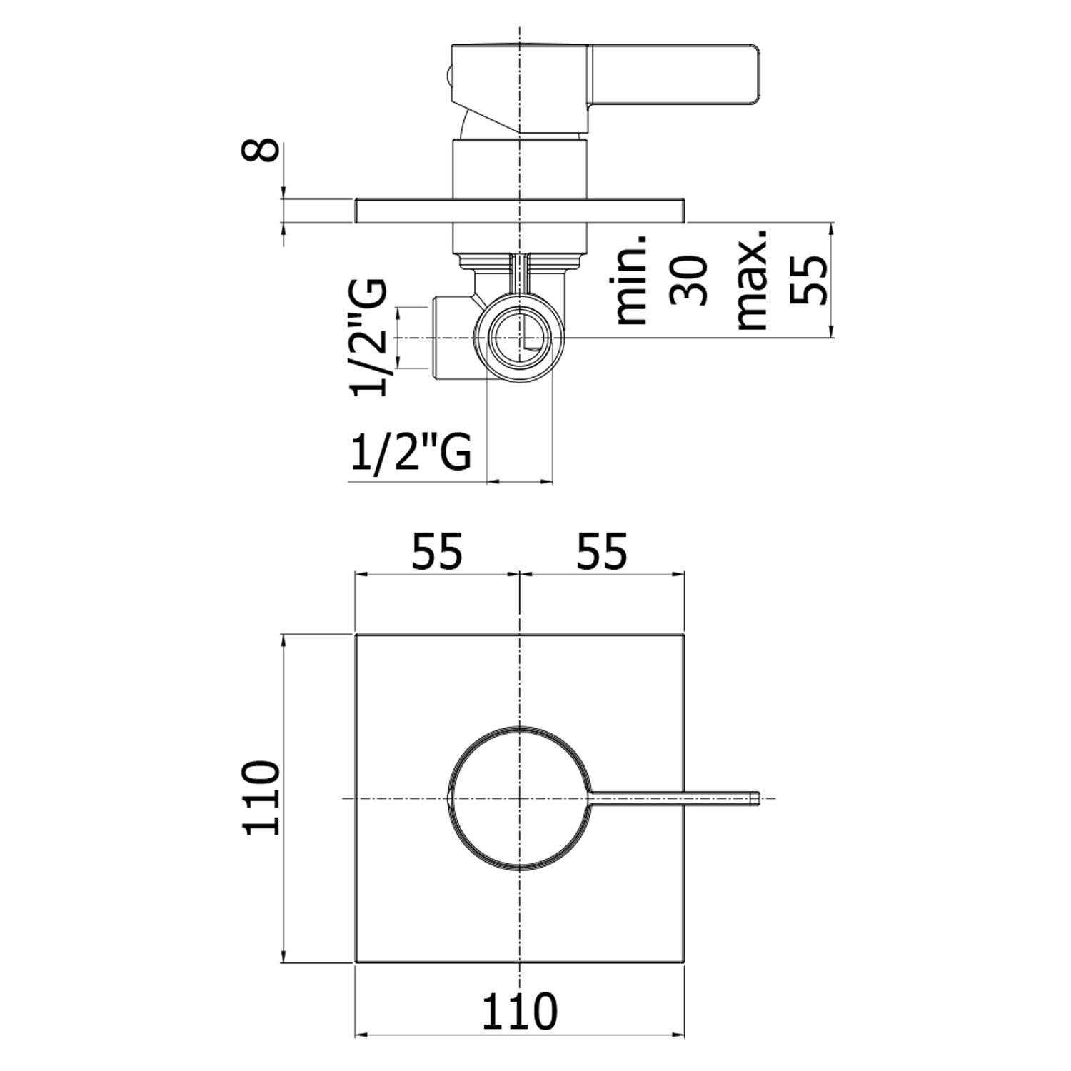  Miscelatore incasso doccia 2 uscite Paffoni Rock con deviatore a pulsante by CeramicStore | Lo specialista del tuo bagno
