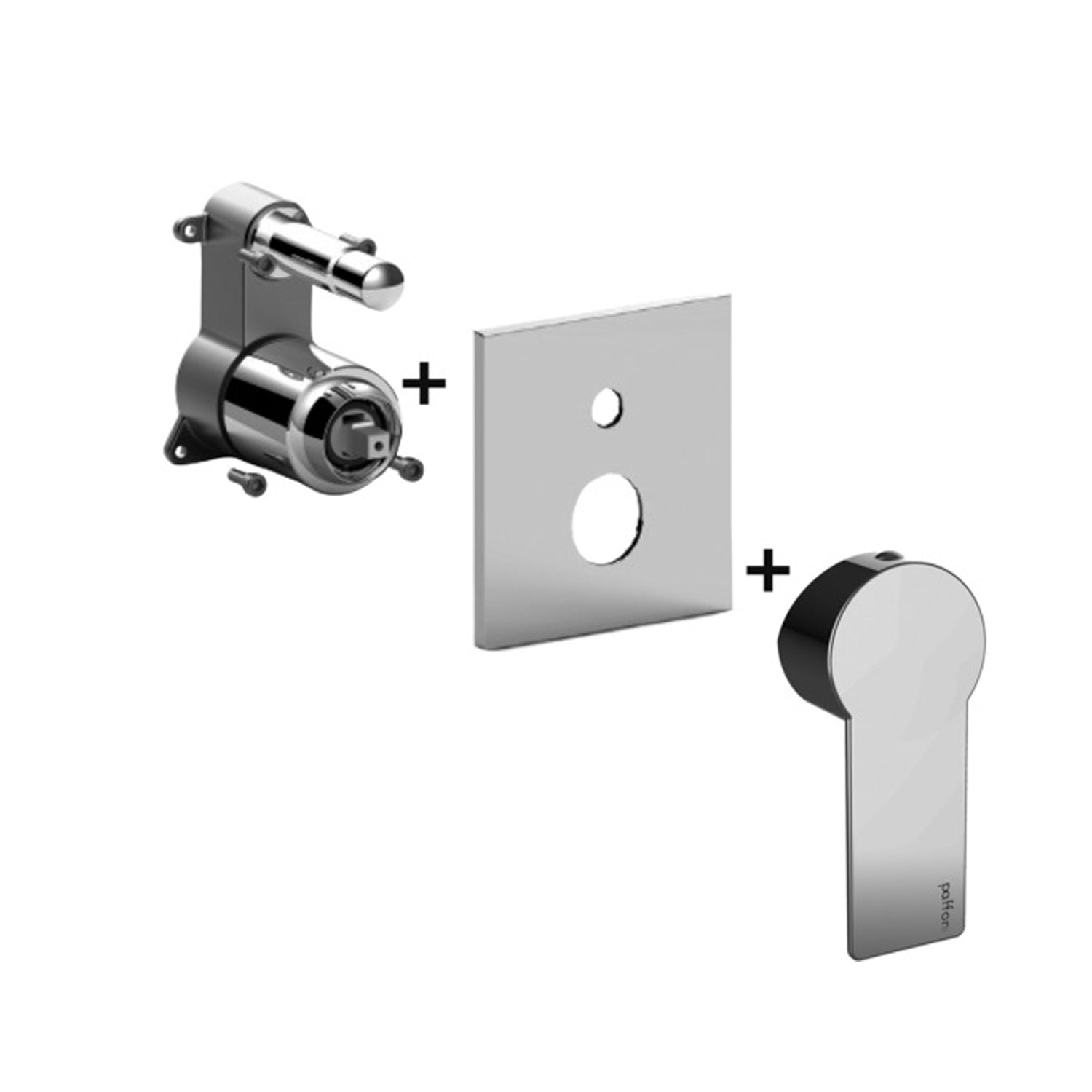 Set esterno miscelatore incasso doccia 2 uscite Paffoni Tango deviatore a pulsante e piastra abs by CeramicStore | Lo specialista del tuo bagno