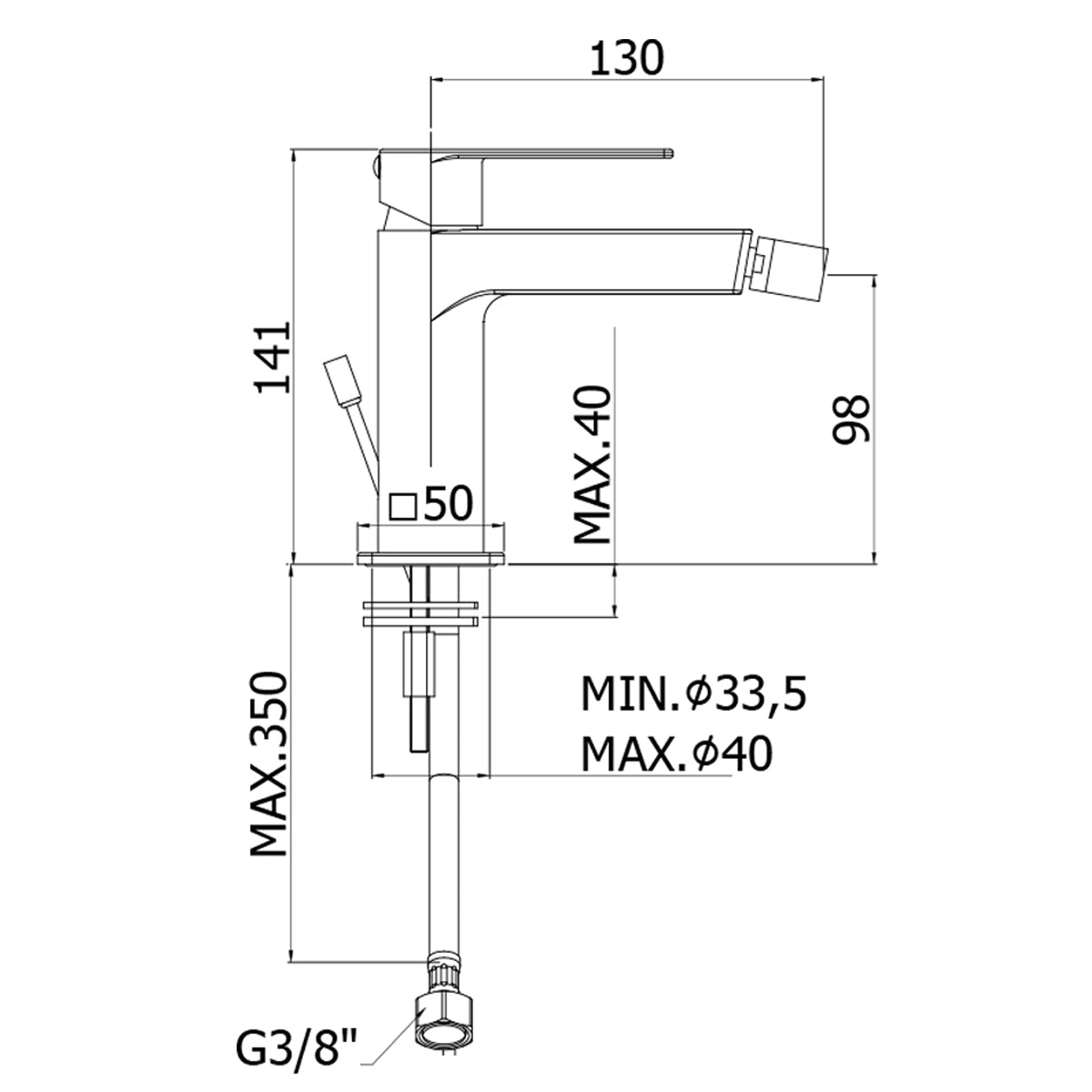  Miscelatore bidet Paffoni Tango art. TA131CR ottone cromato senza scarico by CeramicStore | Lo specialista del tuo bagno