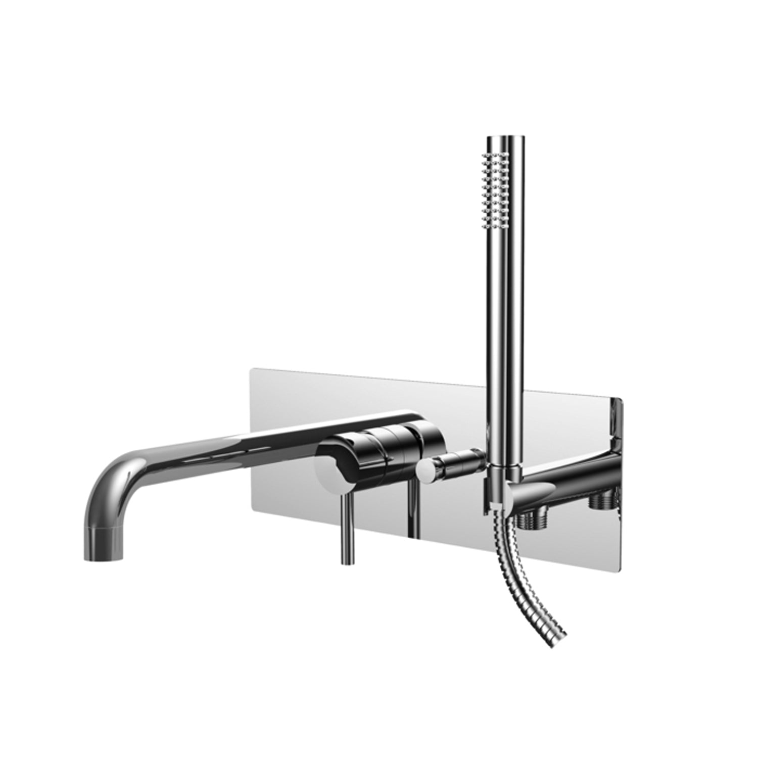 Miscelatore incasso vasca-doccia 2 uscite Paffoni Light con piastra 350x120 mm by CeramicStore | Lo specialista del tuo bagno