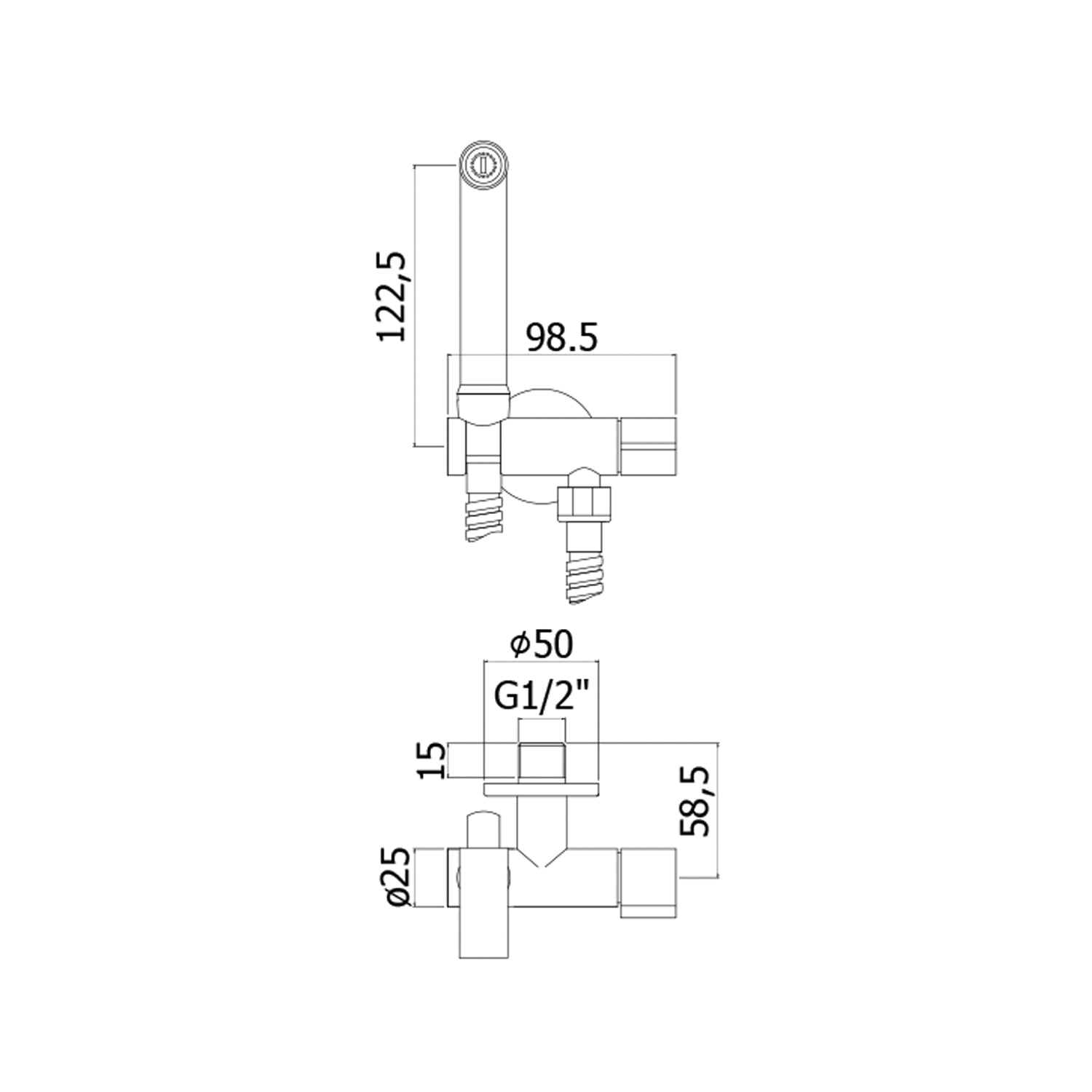  Set bidet incasso tondo Paffoni Tweet Round con rubinetto solo acqua fredda by CeramicStore | Lo specialista del tuo bagno