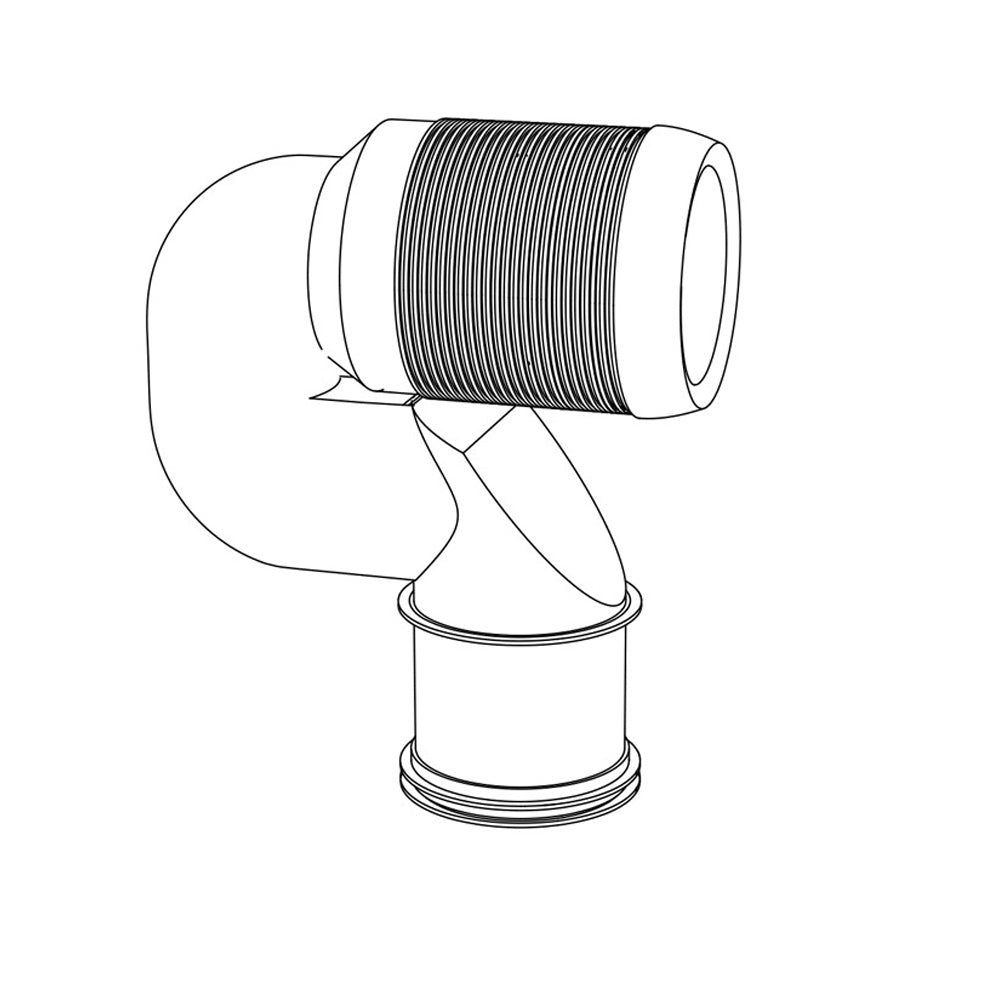  Kit per sanitari scarico traslato per distanza da 16 a 22 cm con curva e raccordo eccentrico by CeramicStore | Lo specialista del tuo bagno