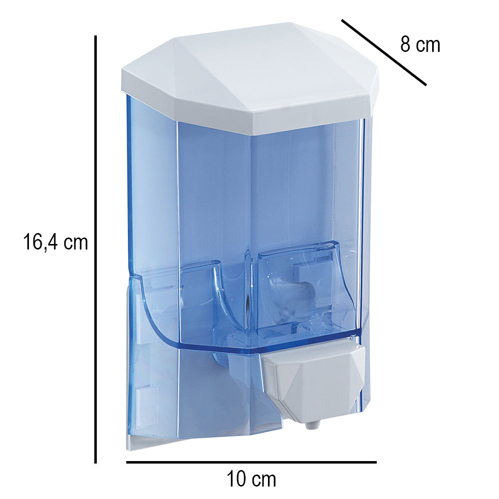  Dispenser dosa sapone o disinfettante mani a muro Gedy Snapper 450 ml in resina termoplastica bianco by CeramicStore | Lo specialista del tuo bagno