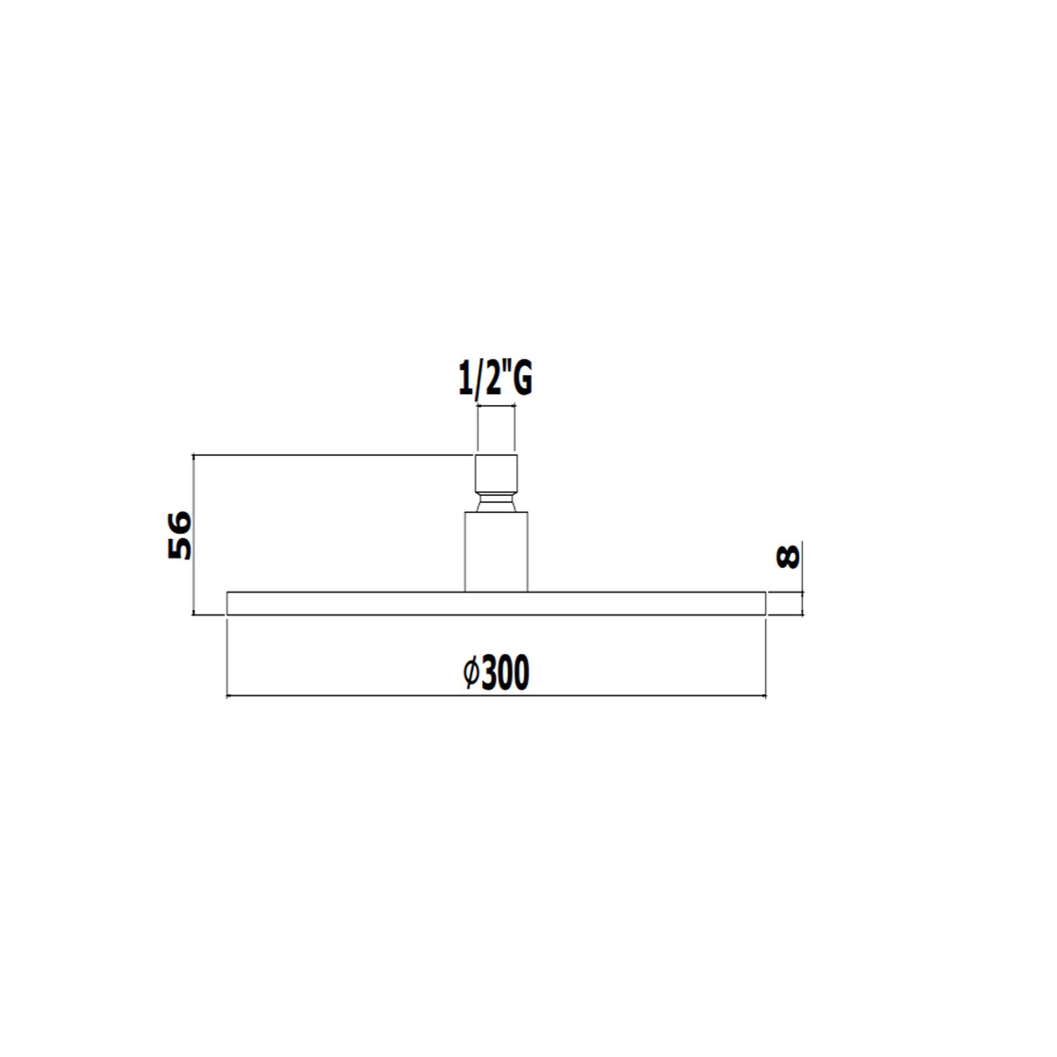 Soffione doccia tondo Paffoni Master King diametro 300 mm in metallo spazzolato by CeramicStore | Lo specialista del tuo bagno