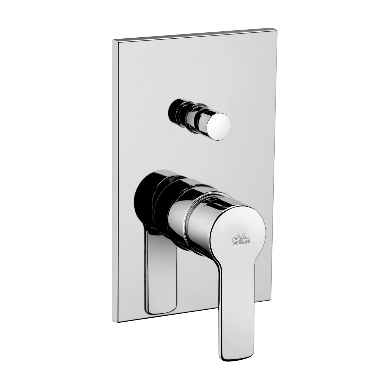 Miscelatore incasso doccia a 2 uscite con deviatore a pulsante Paffoni serie West - Cromato
