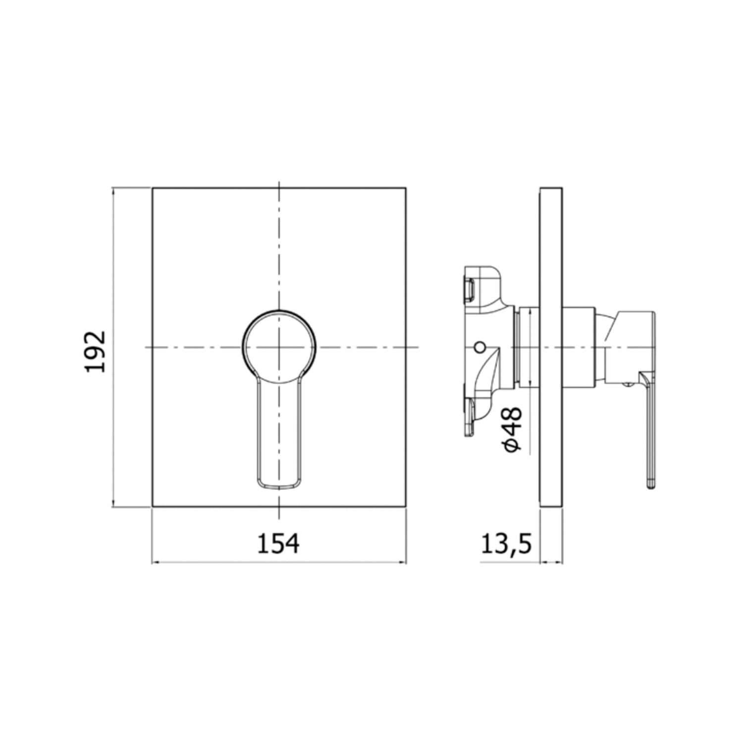  Set esterno miscelatore incasso doccia 1 uscita Paffoni serie Red - Cromato by CeramicStore | Lo specialista del tuo bagno