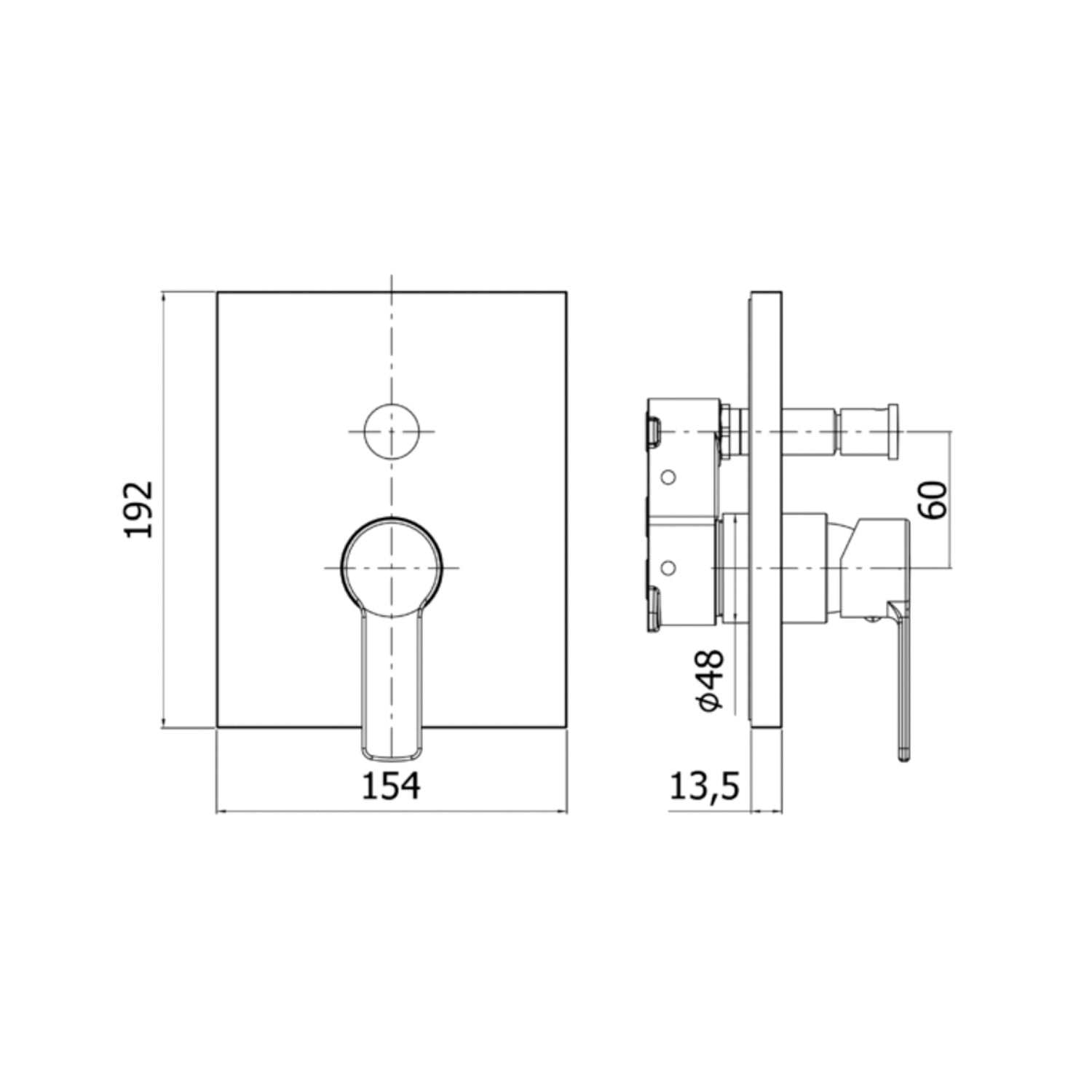  Set esterno miscelatore incasso doccia 2 uscite Paffoni serie Red - Cromato by CeramicStore | Lo specialista del tuo bagno