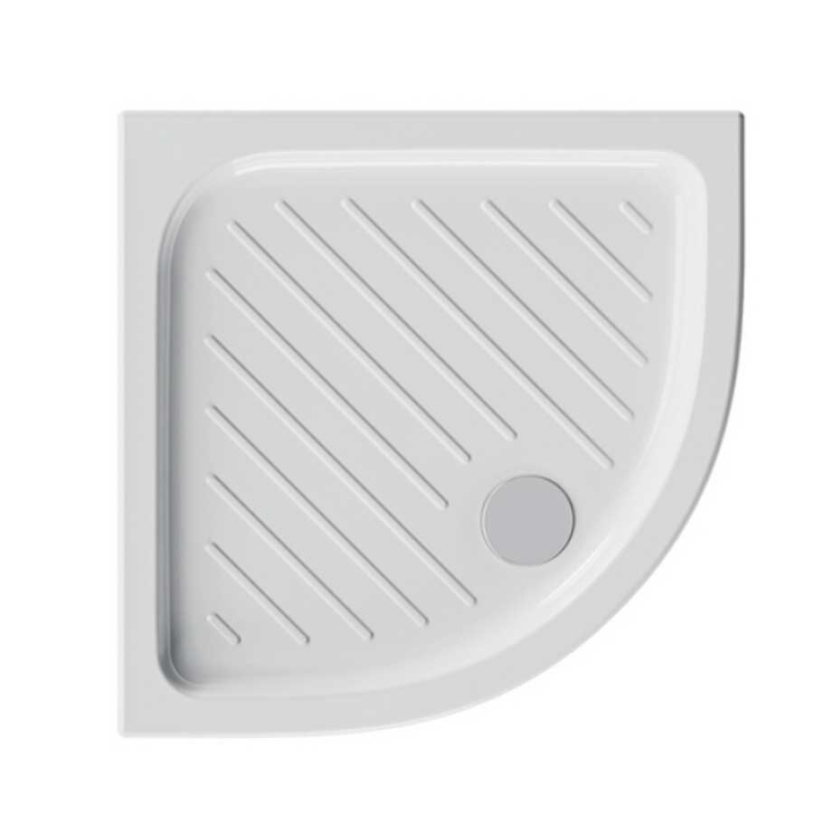 Piatto doccia Dolomite in Ceramica 80x80 Altezza 7 cm semicircolare modello Gemma 2