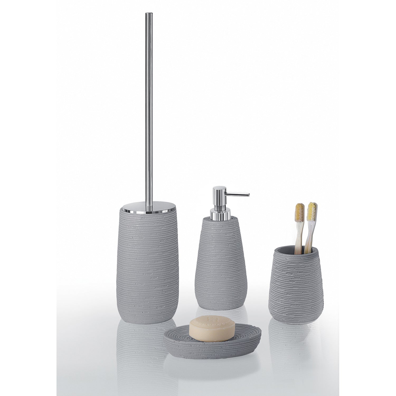  Scopino da appoggio in resina Gedy serie Gemini - Grigio by CeramicStore | Lo specialista del tuo bagno