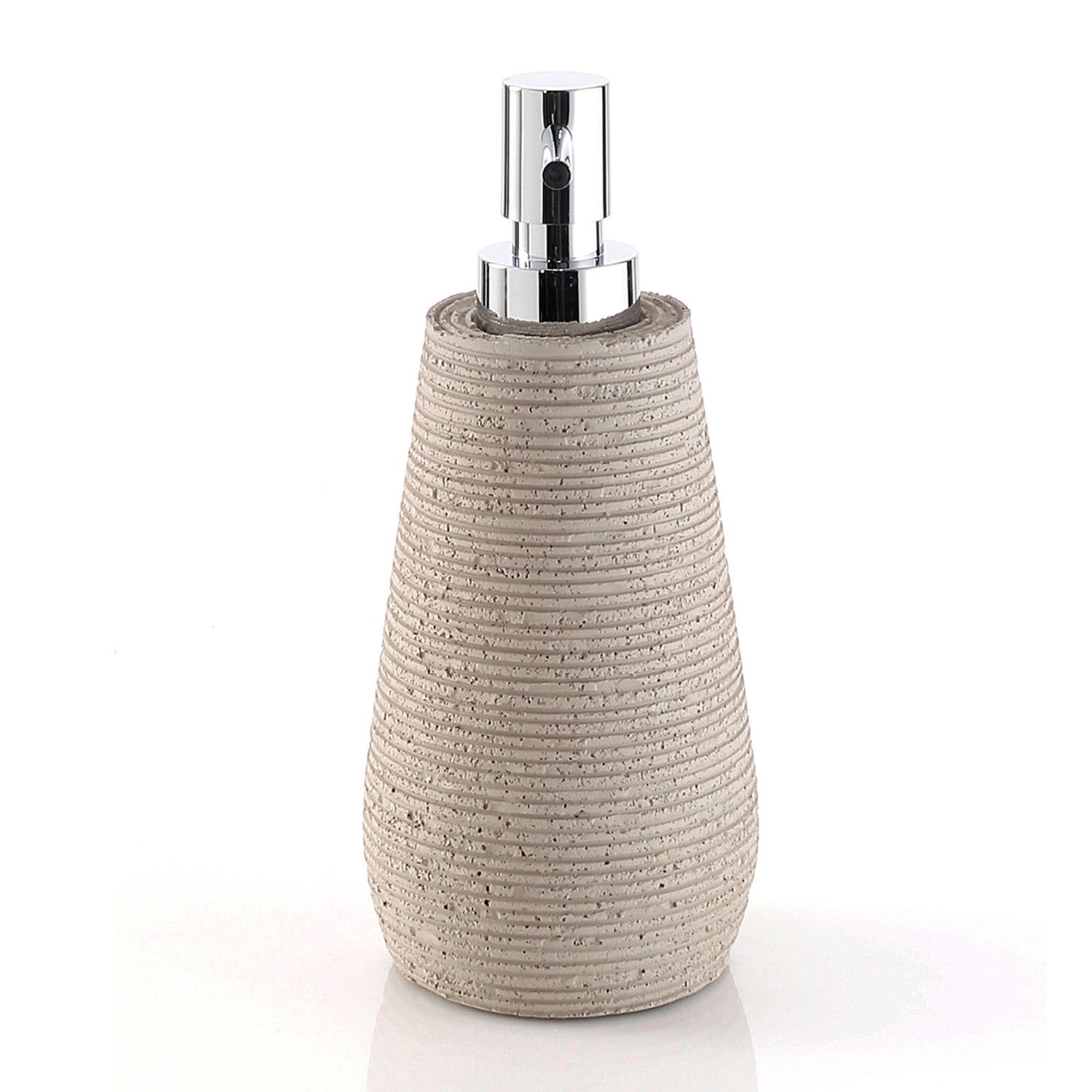  Dosasapone da appoggio in resina Gedy serie Gemini - Tortora