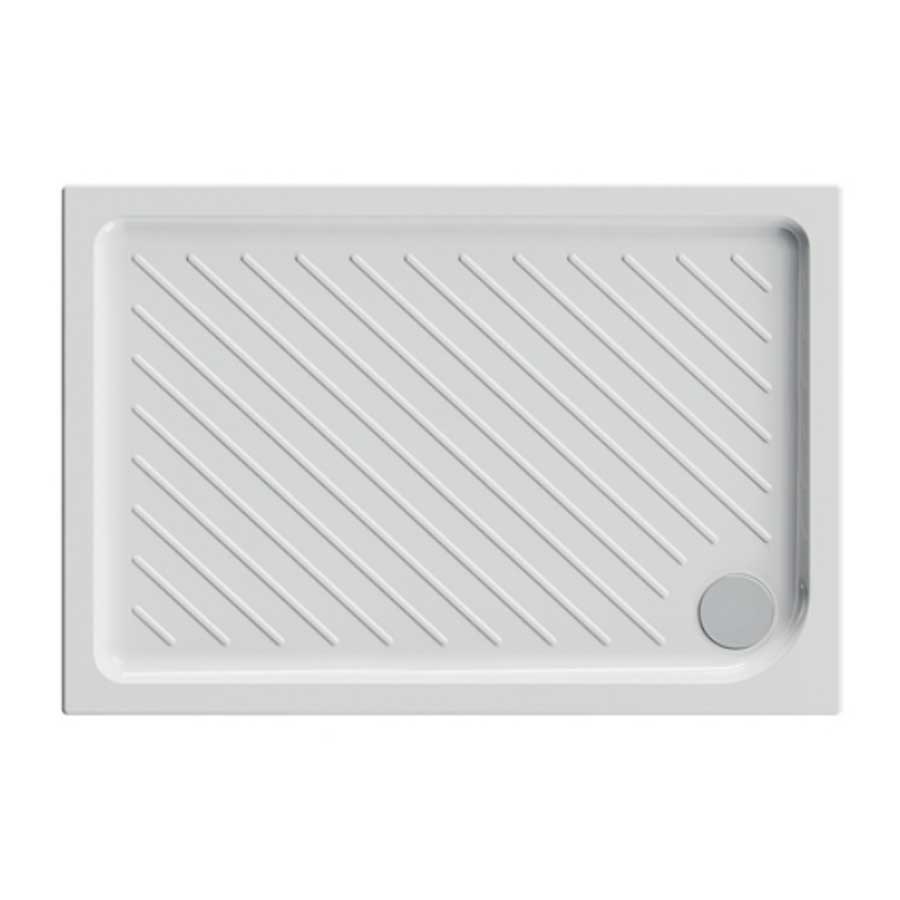  Piatto doccia Dolomite in Ceramica 80x100 Altezza 7 cm rettangolare modello Gemma 2