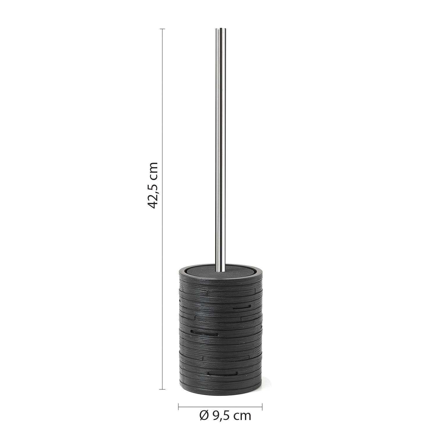  Scopino in resina Gedy serie Helen - Nero by CeramicStore | Lo specialista del tuo bagno