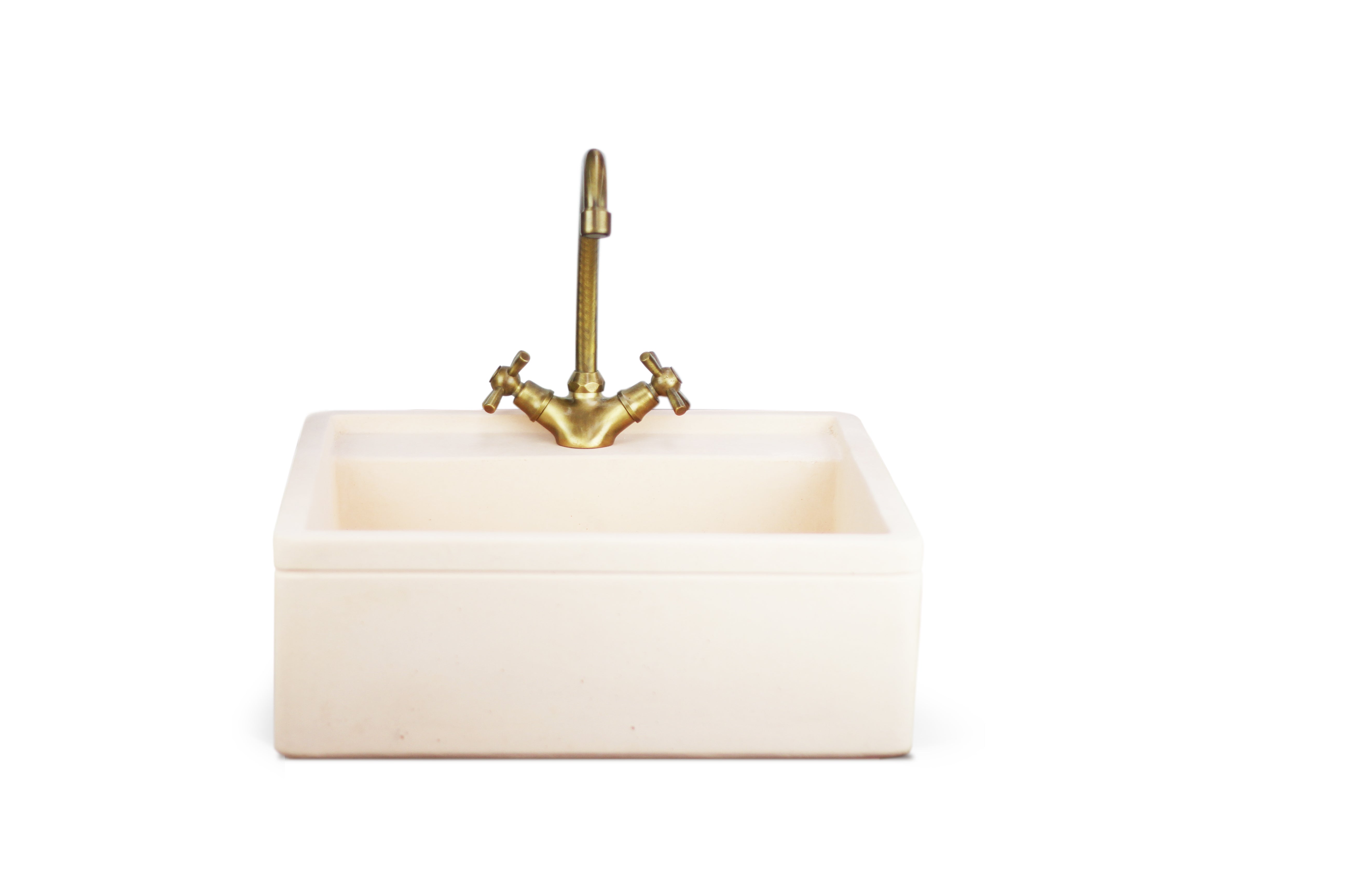  Lavello in cemento colorato rosa cm 45x42x16h cm modello Turia by CeramicStore | Lo specialista del tuo bagno