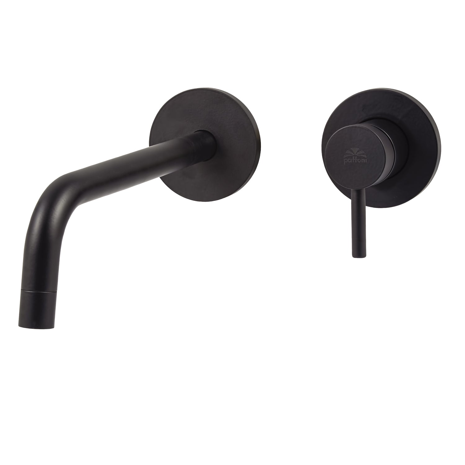 Miscelatore lavabo incasso Paffoni Light con bocca a muro 245 mm Nero Opaco by CeramicStore | Lo specialista del tuo bagno
