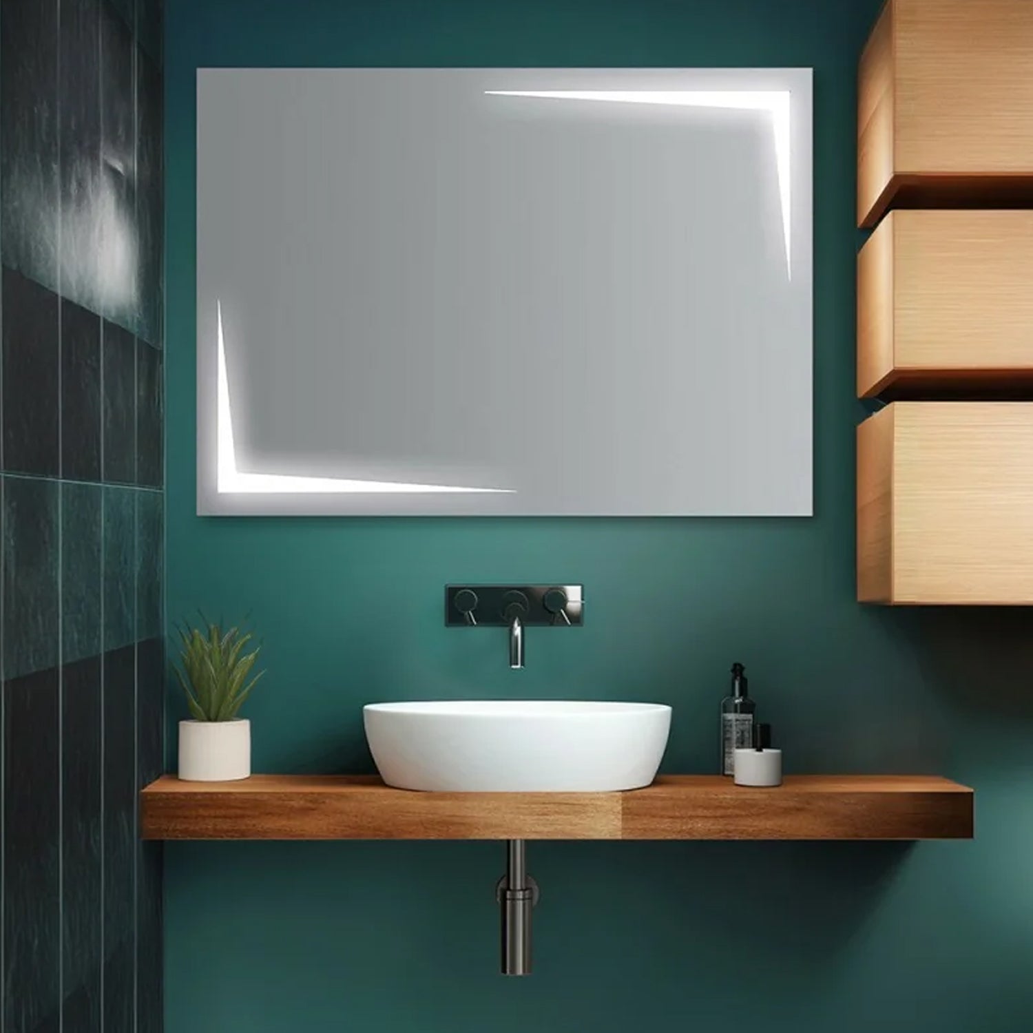 Specchio con retroilluminazione LED Cubi&Co modello Arrow - 70x105 cm