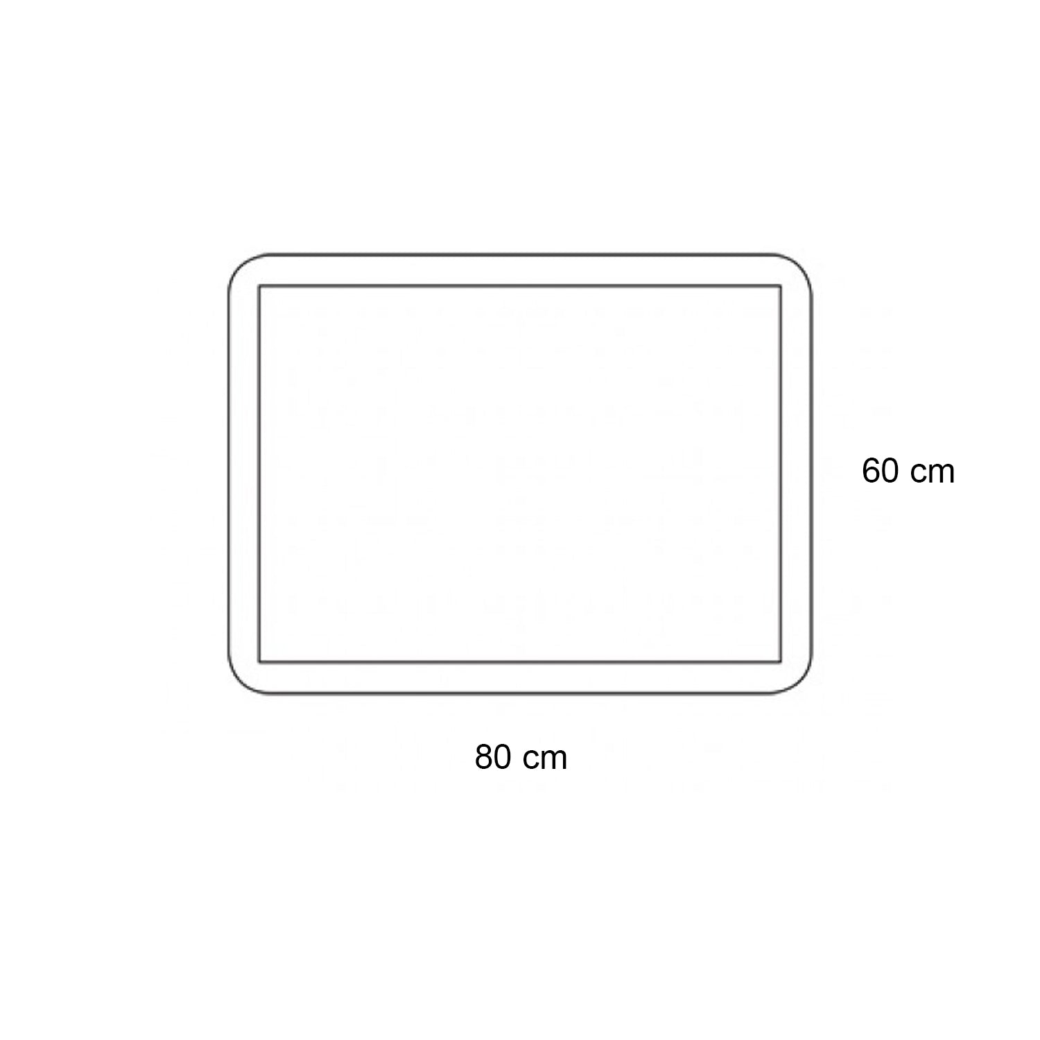 Specchio rettangolare con retroilluminazione LED Cubi&Co modello Frame - 80x60 cm 2