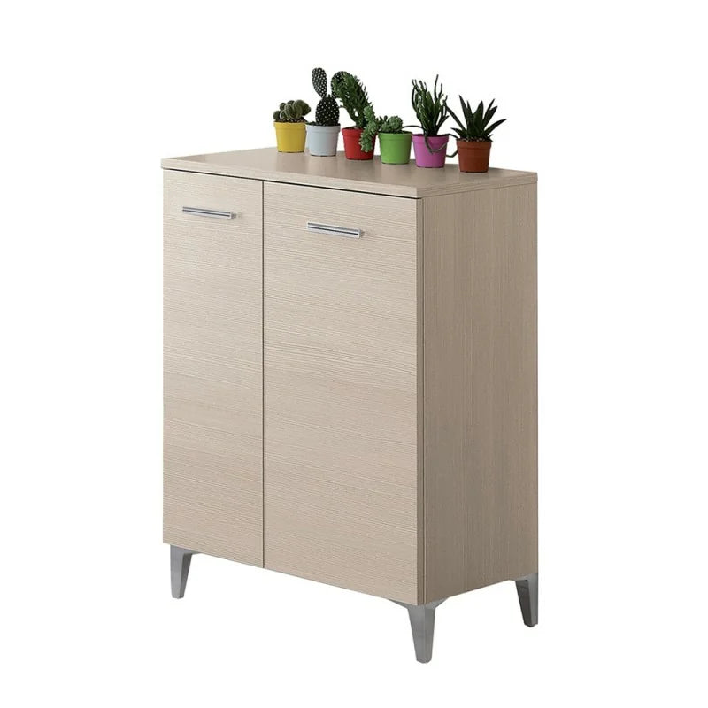 Armadio basso o scarpiera a due ante Cubi&Co serie Star 60 x 83,5 cm - Larice