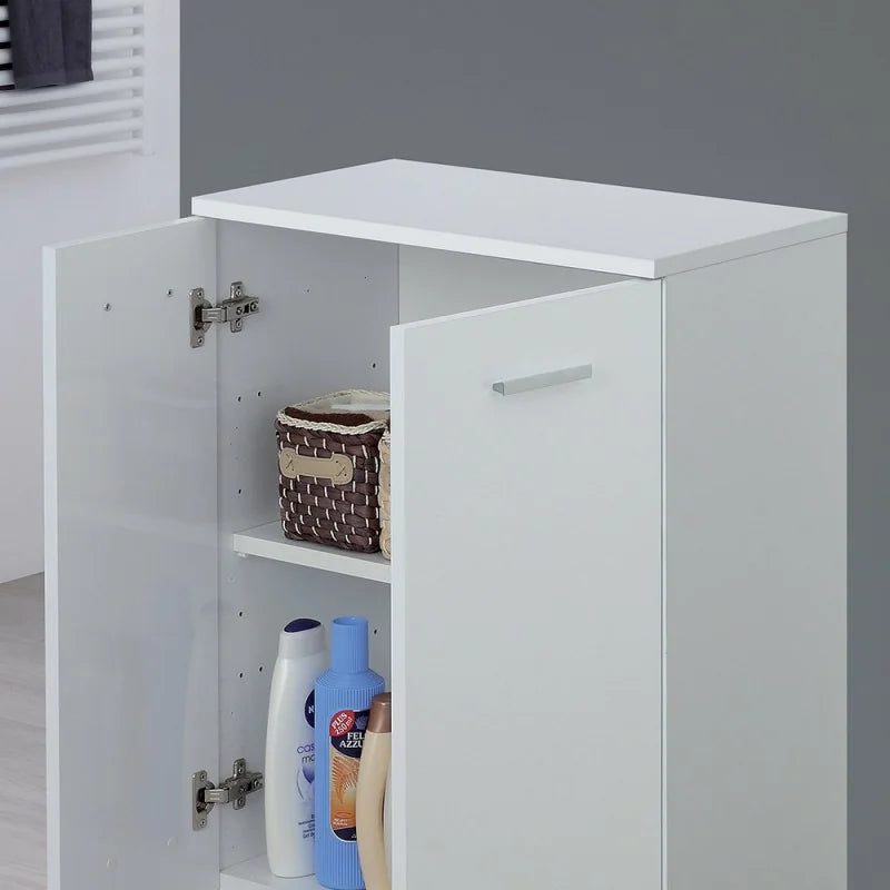 Armadio basso o scarpiera a due ante Cubi&Co serie Star 60 x 83,5 cm - Bianco lucido 3